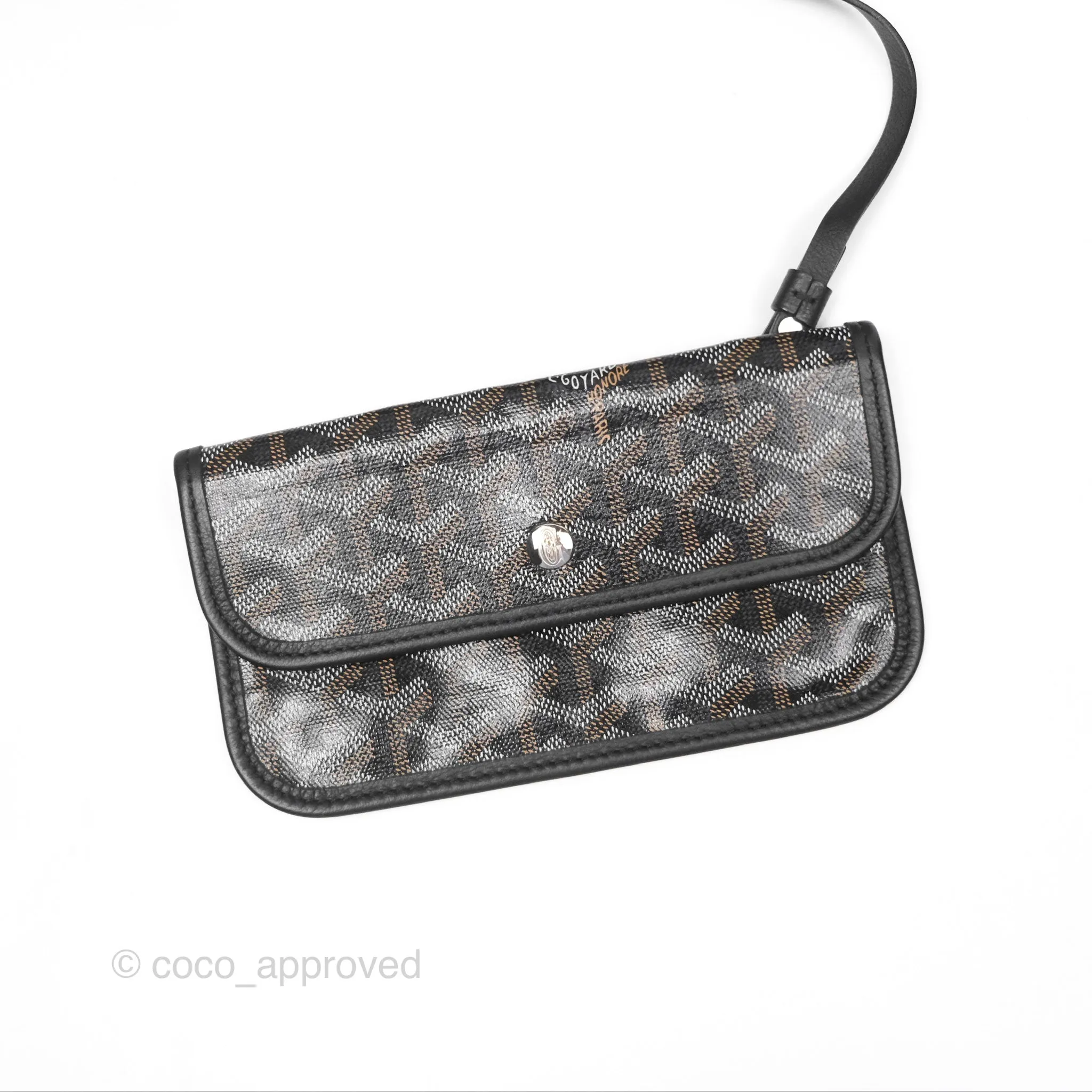 Goyard St Louis Tote PM Goyardine Canvas Black