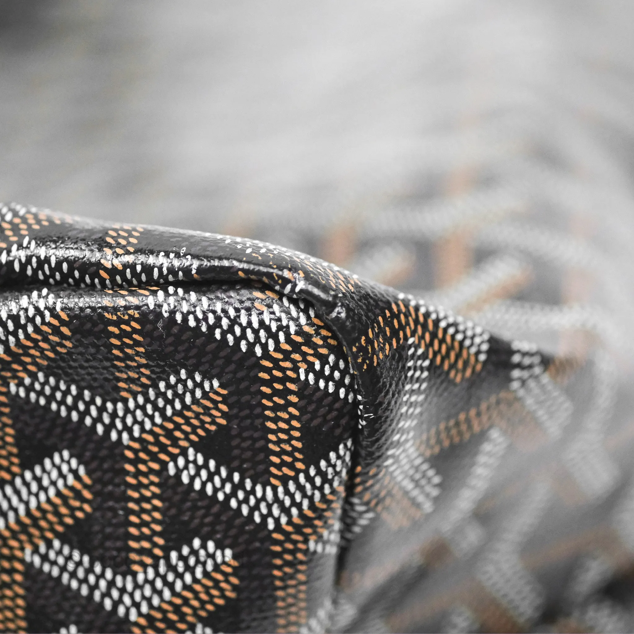 Goyard St Louis Tote PM Goyardine Canvas Black