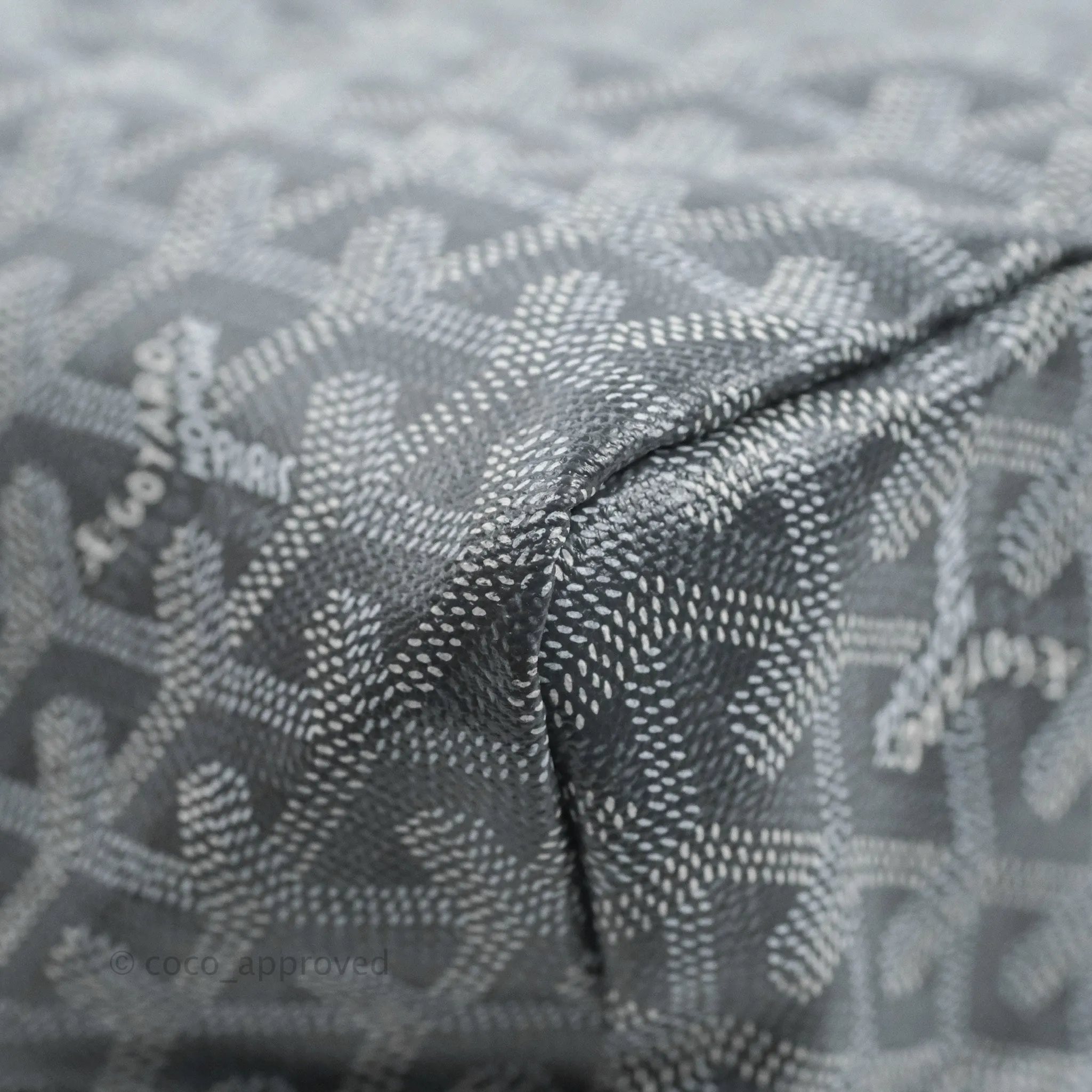 Goyard St Louis Tote PM Goyardine Canvas Grey