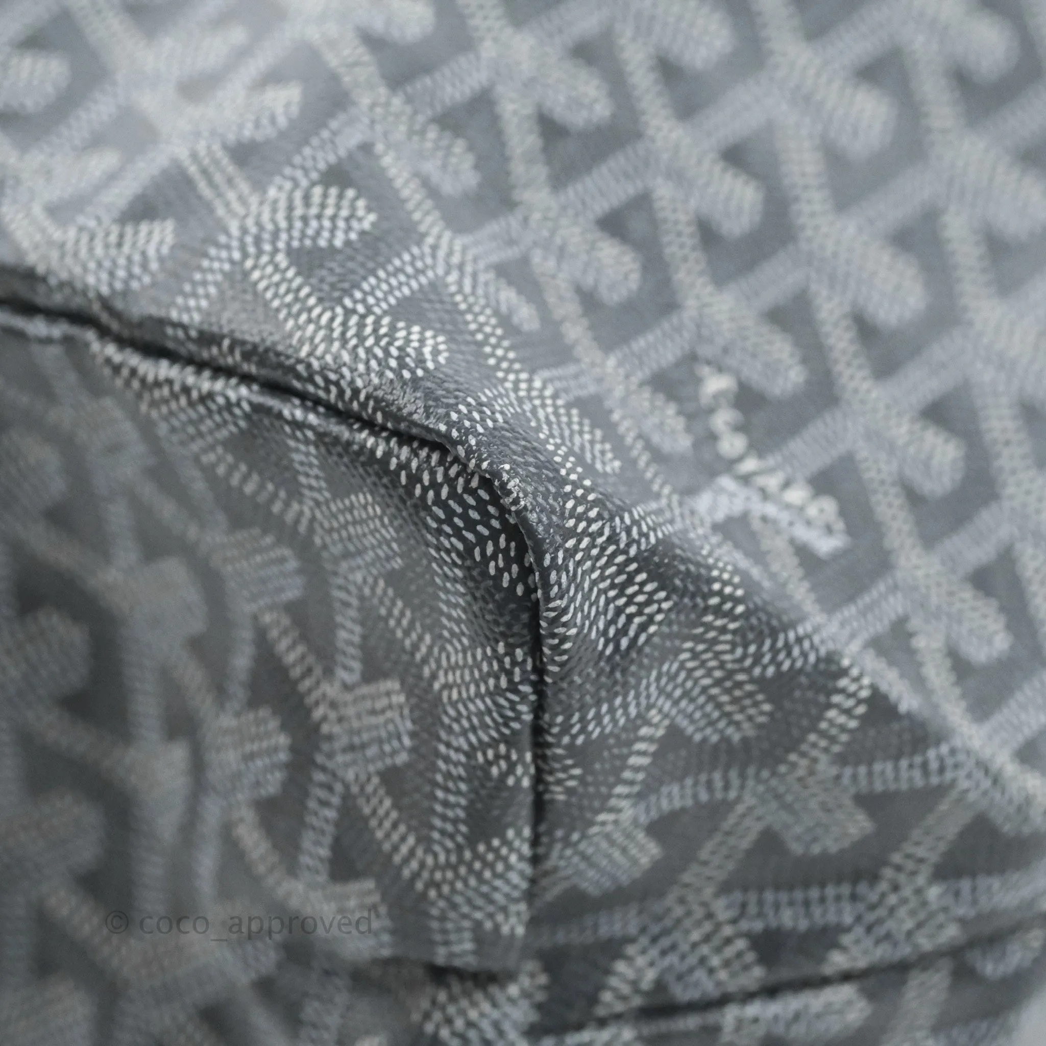 Goyard St Louis Tote PM Goyardine Canvas Grey