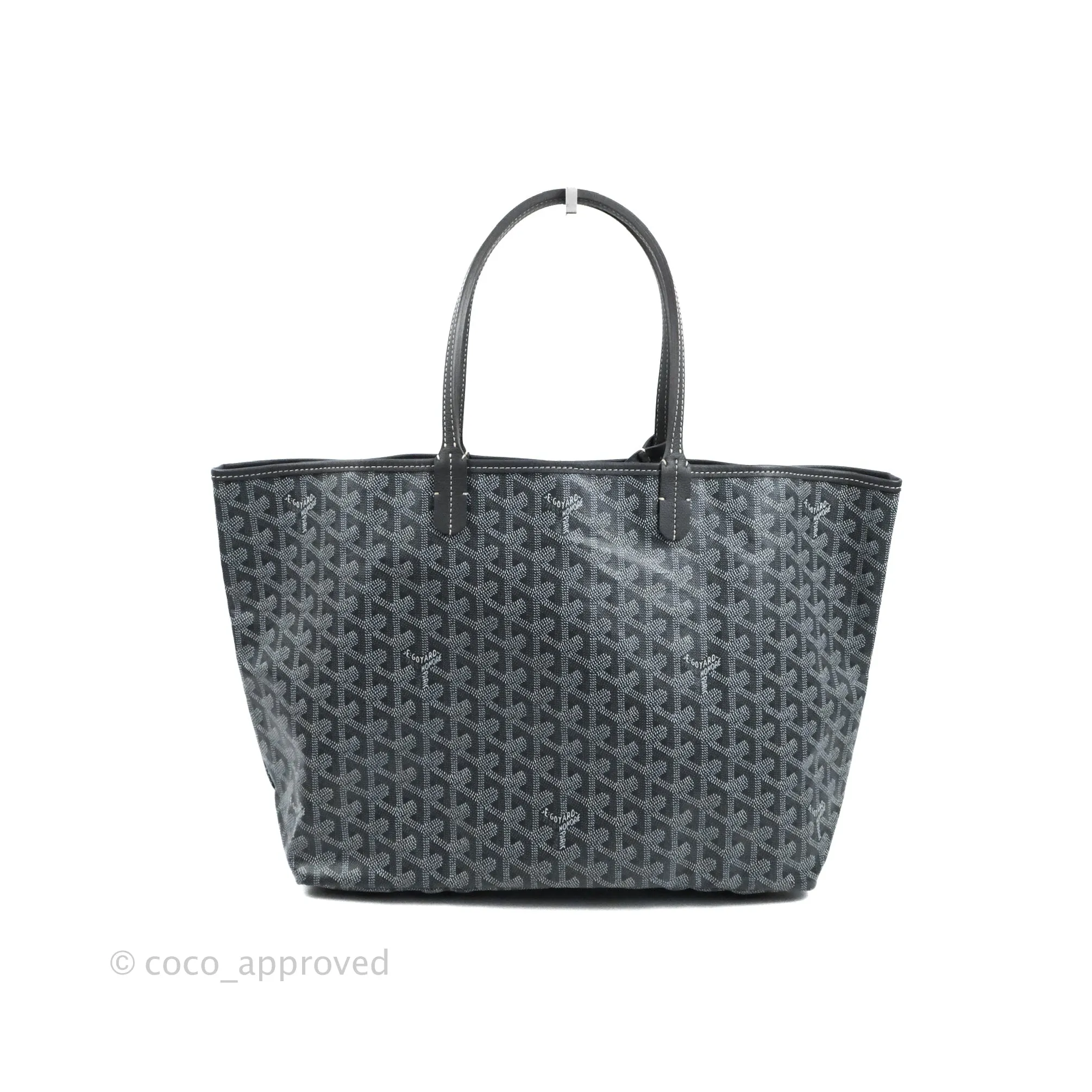 Goyard St Louis Tote PM Goyardine Canvas Grey