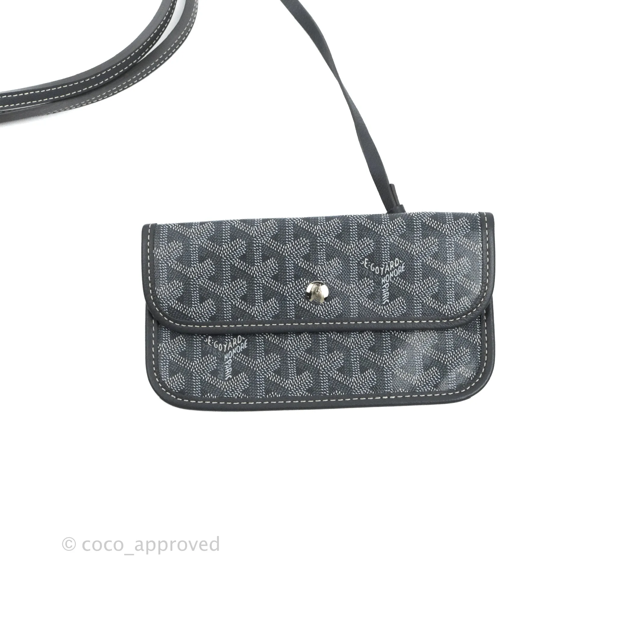 Goyard St Louis Tote PM Goyardine Canvas Grey