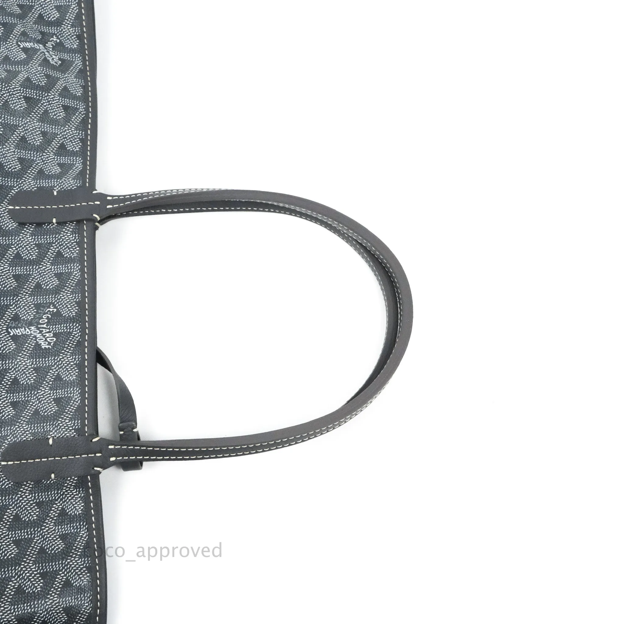 Goyard St Louis Tote PM Goyardine Canvas Grey