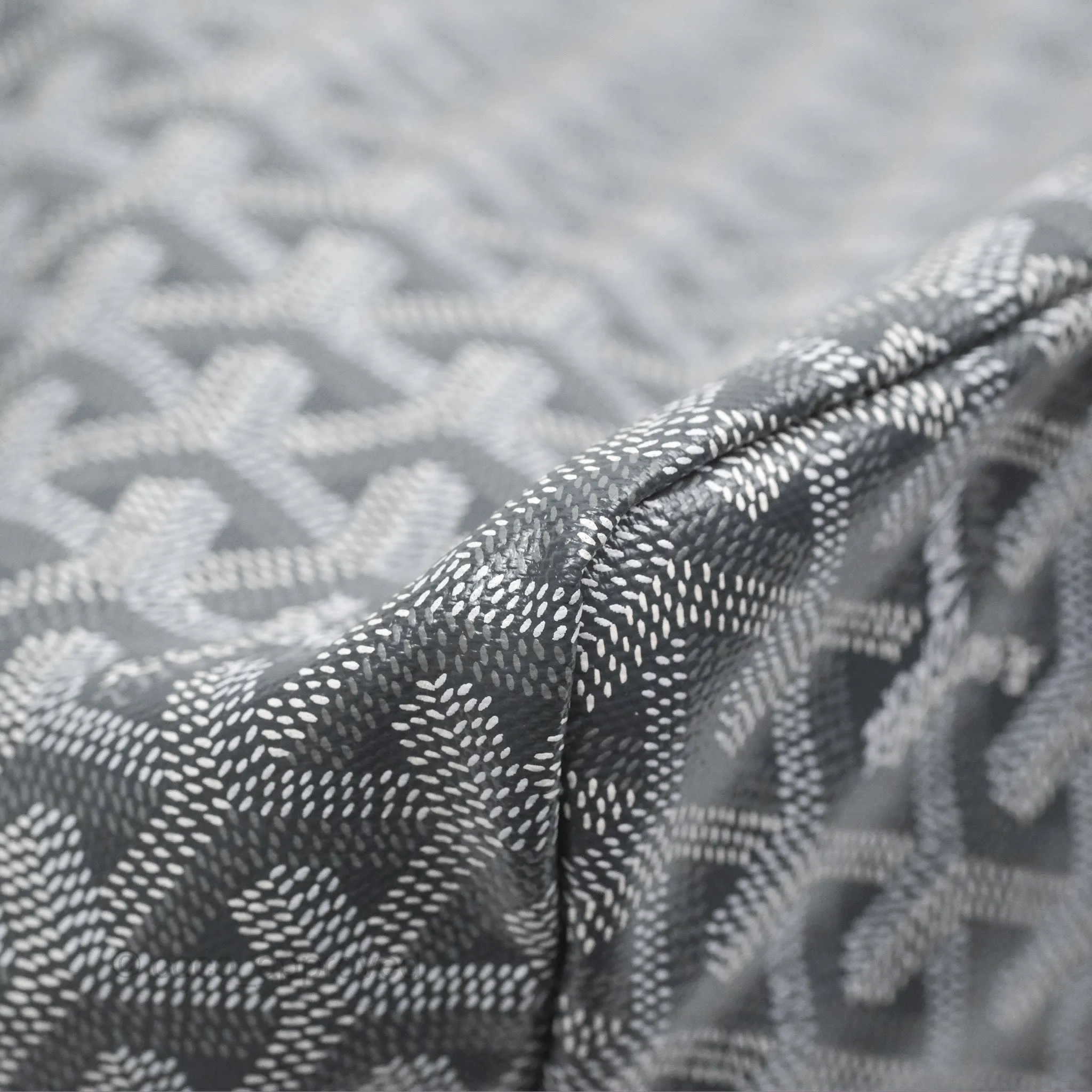 Goyard St Louis Tote PM Grey Canvas