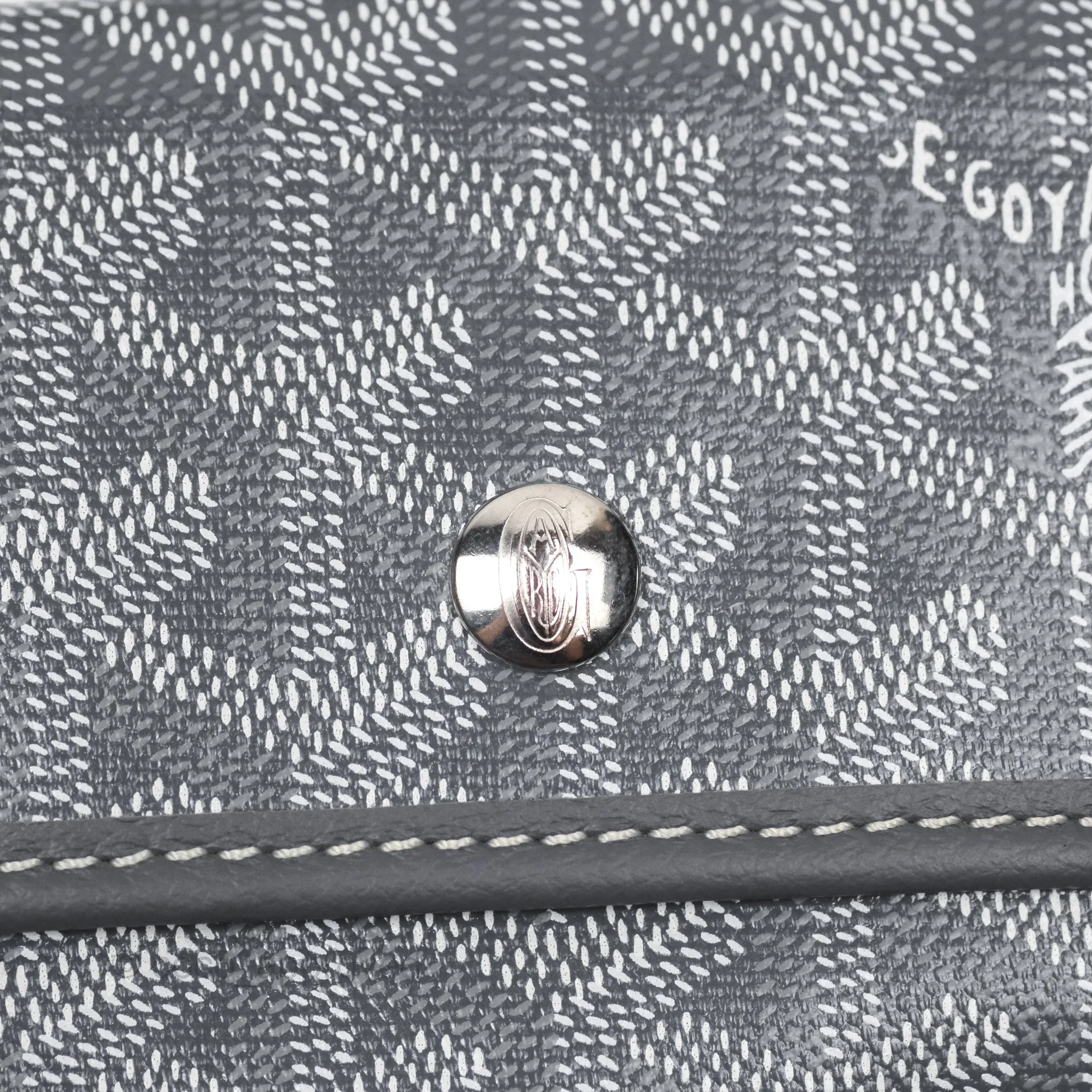 Goyard St Louis Tote PM Grey Canvas