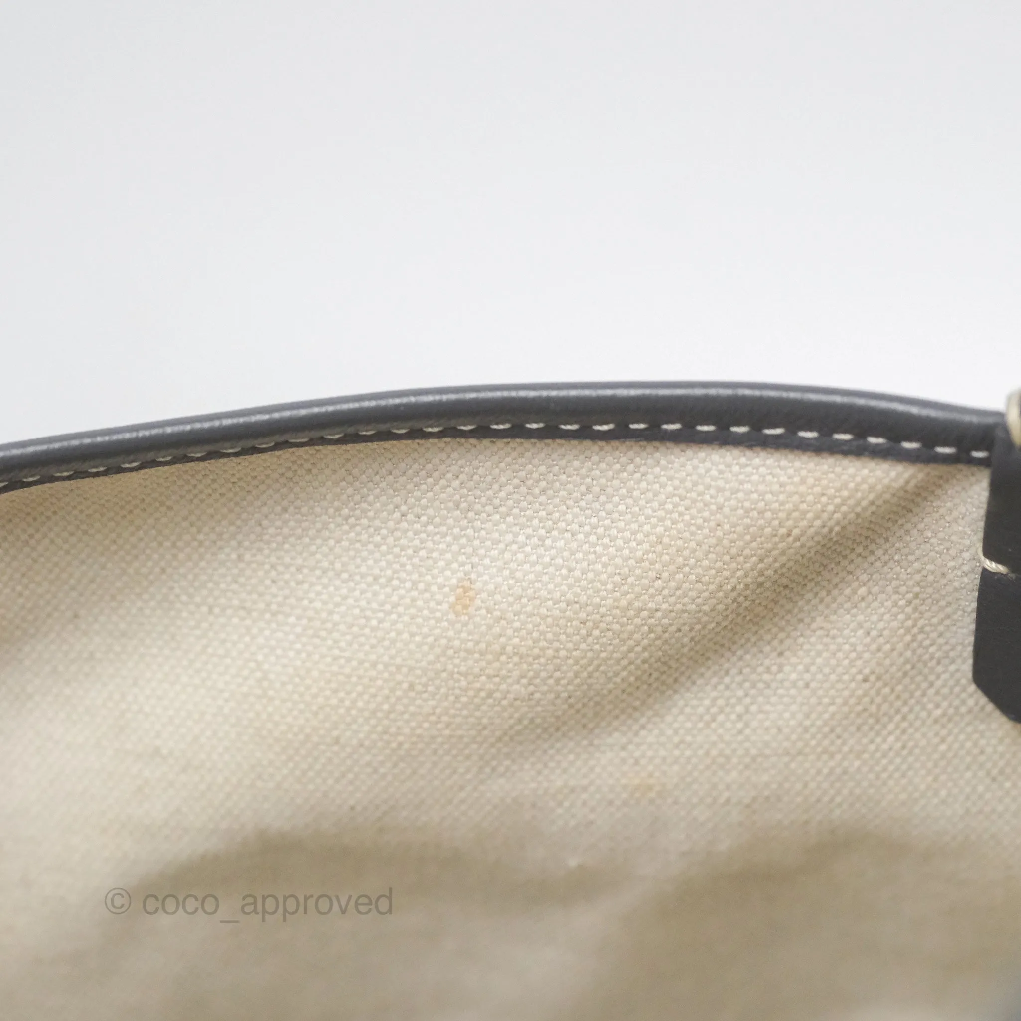 Goyard St Louis Tote PM Grey Canvas
