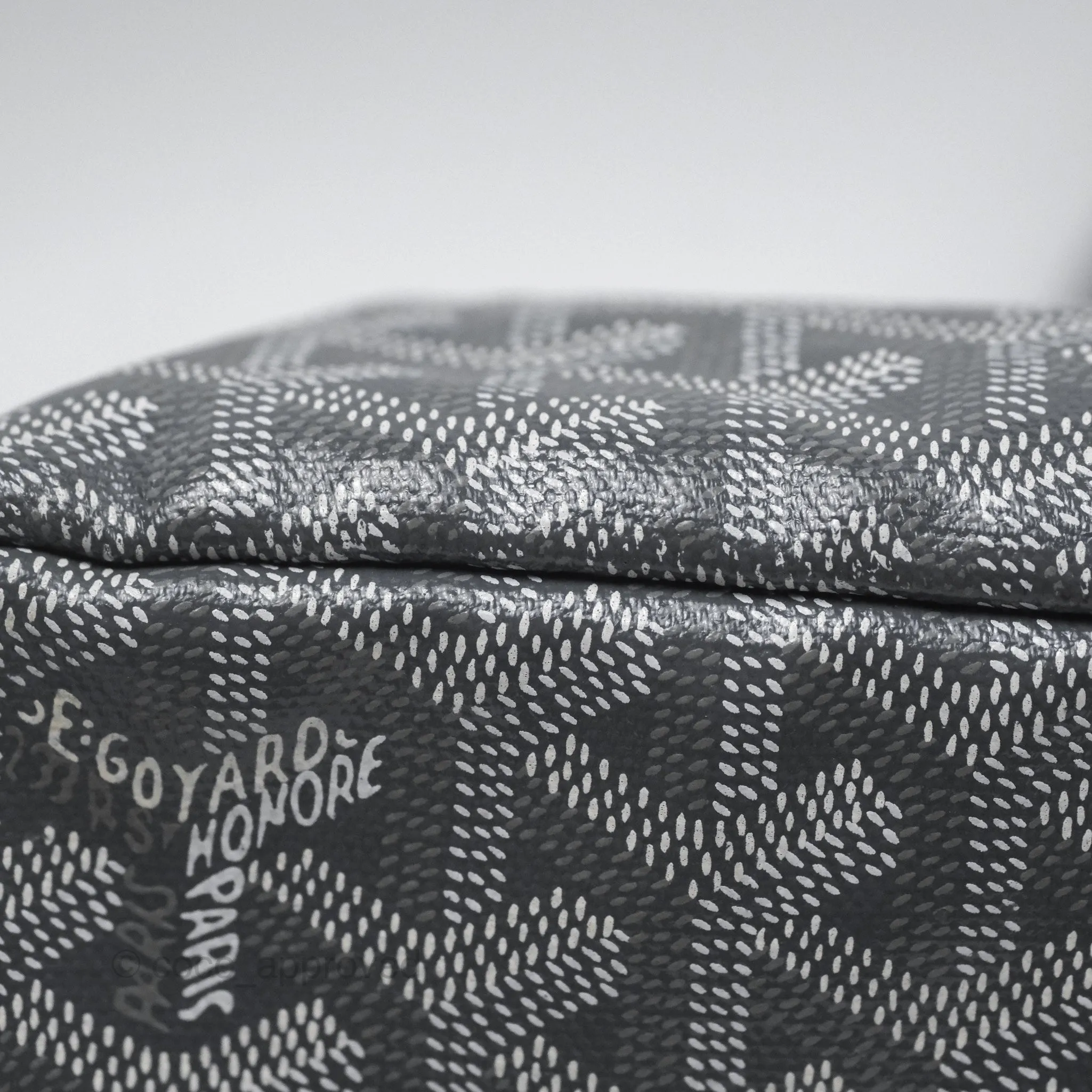 Goyard St Louis Tote PM Grey Canvas