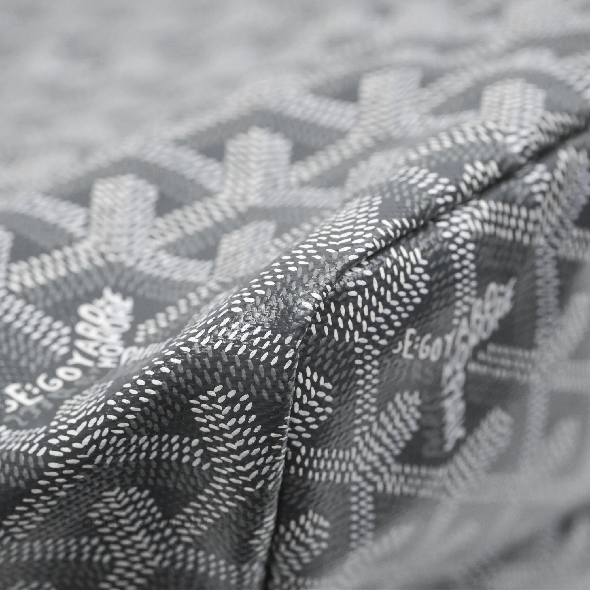 Goyard St Louis Tote PM Grey Canvas