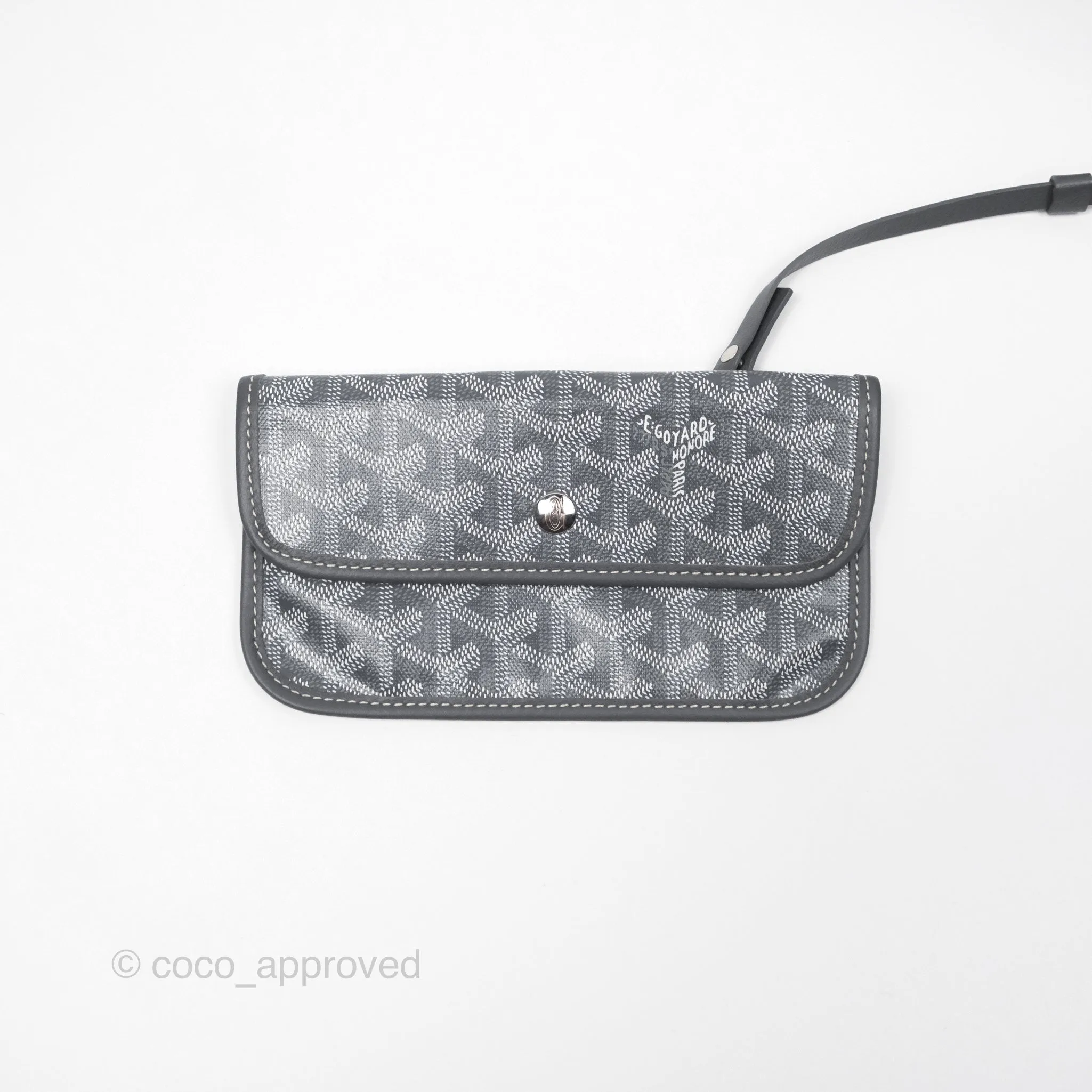 Goyard St Louis Tote PM Grey Canvas