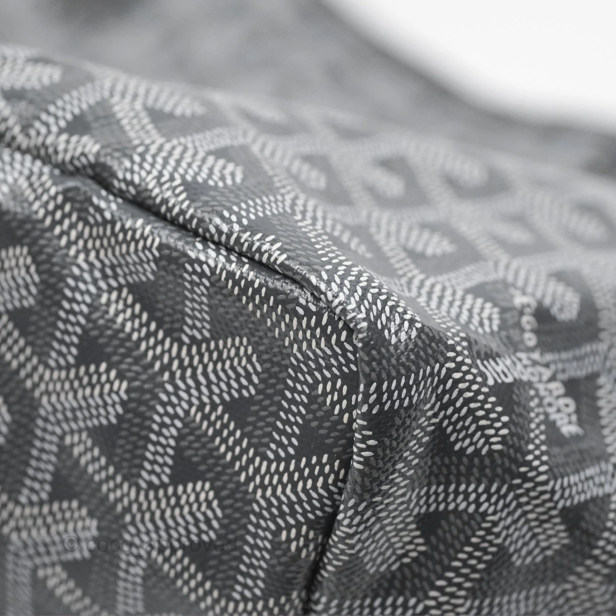 Goyard St Louis Tote PM Grey Canvas