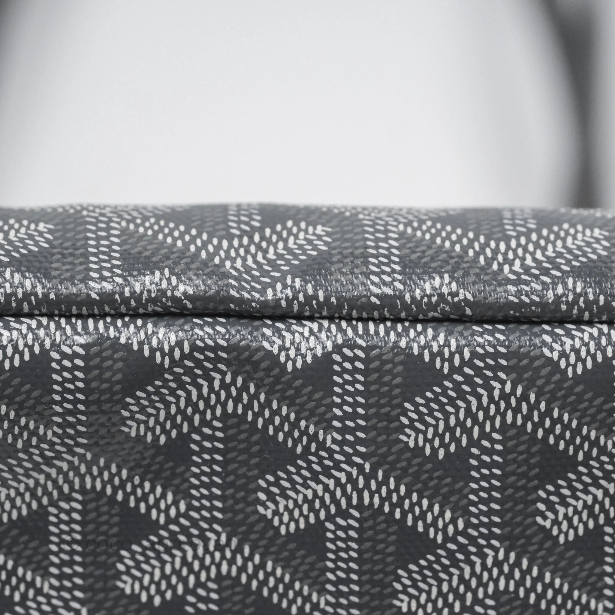Goyard St Louis Tote PM Grey Canvas