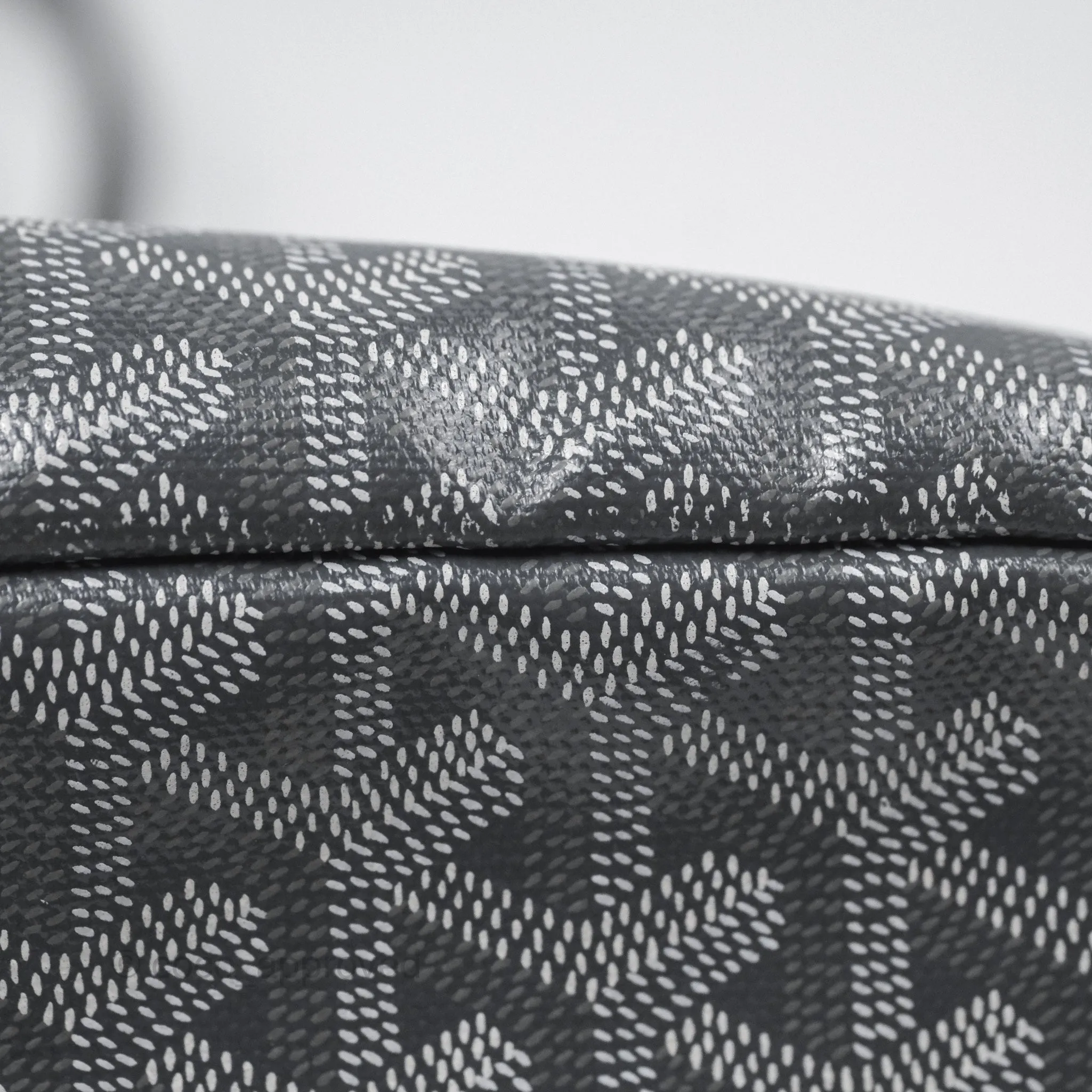 Goyard St Louis Tote PM Grey Canvas