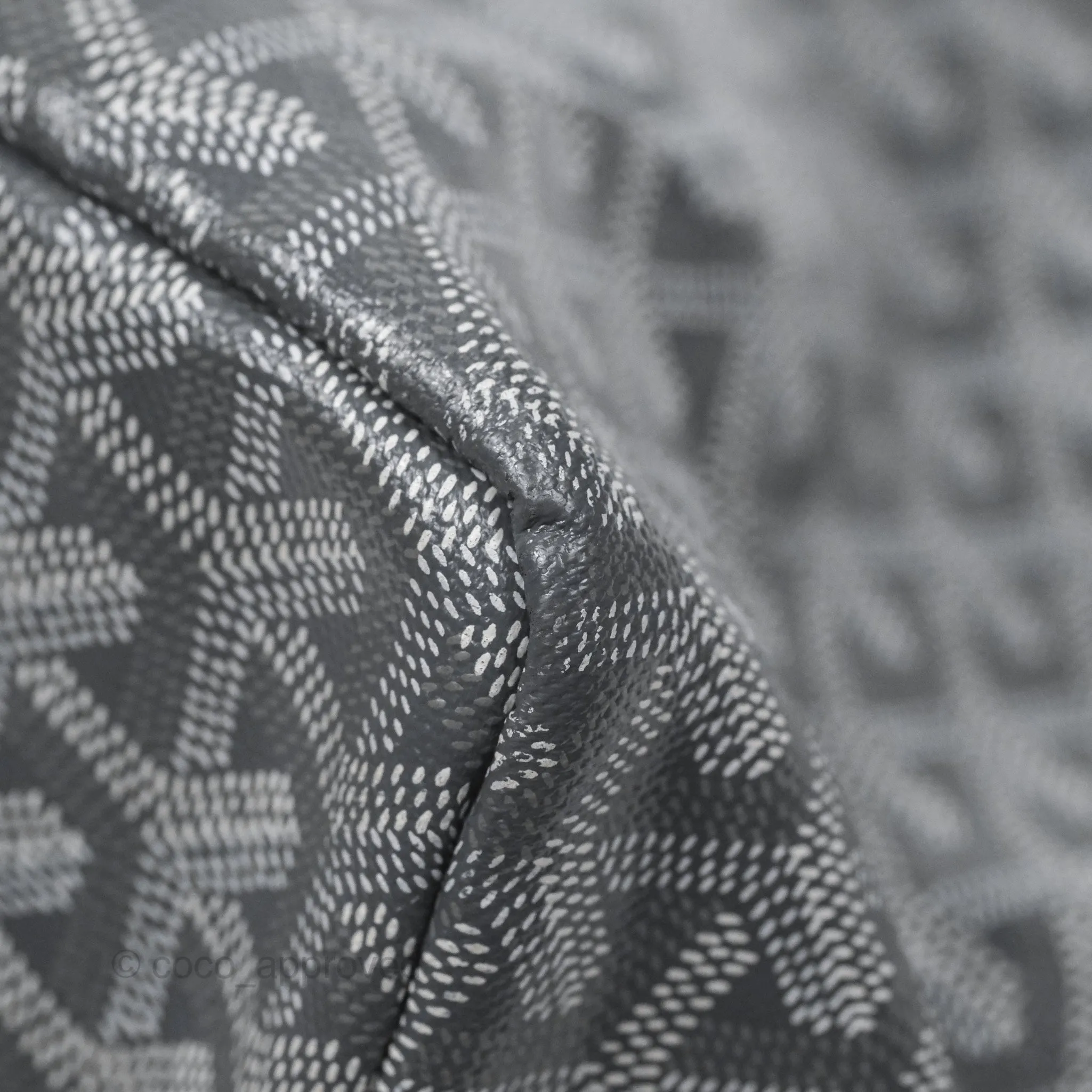 Goyard St Louis Tote PM Grey Canvas