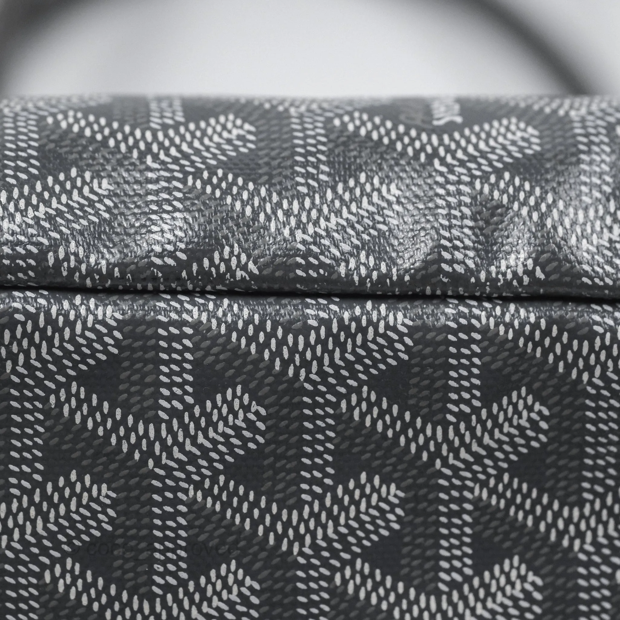 Goyard St Louis Tote PM Grey Canvas