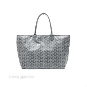 Goyard St Louis Tote PM Grey Canvas
