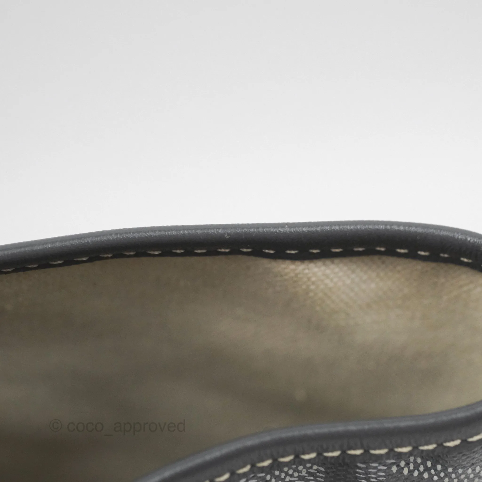 Goyard St Louis Tote PM Grey Canvas