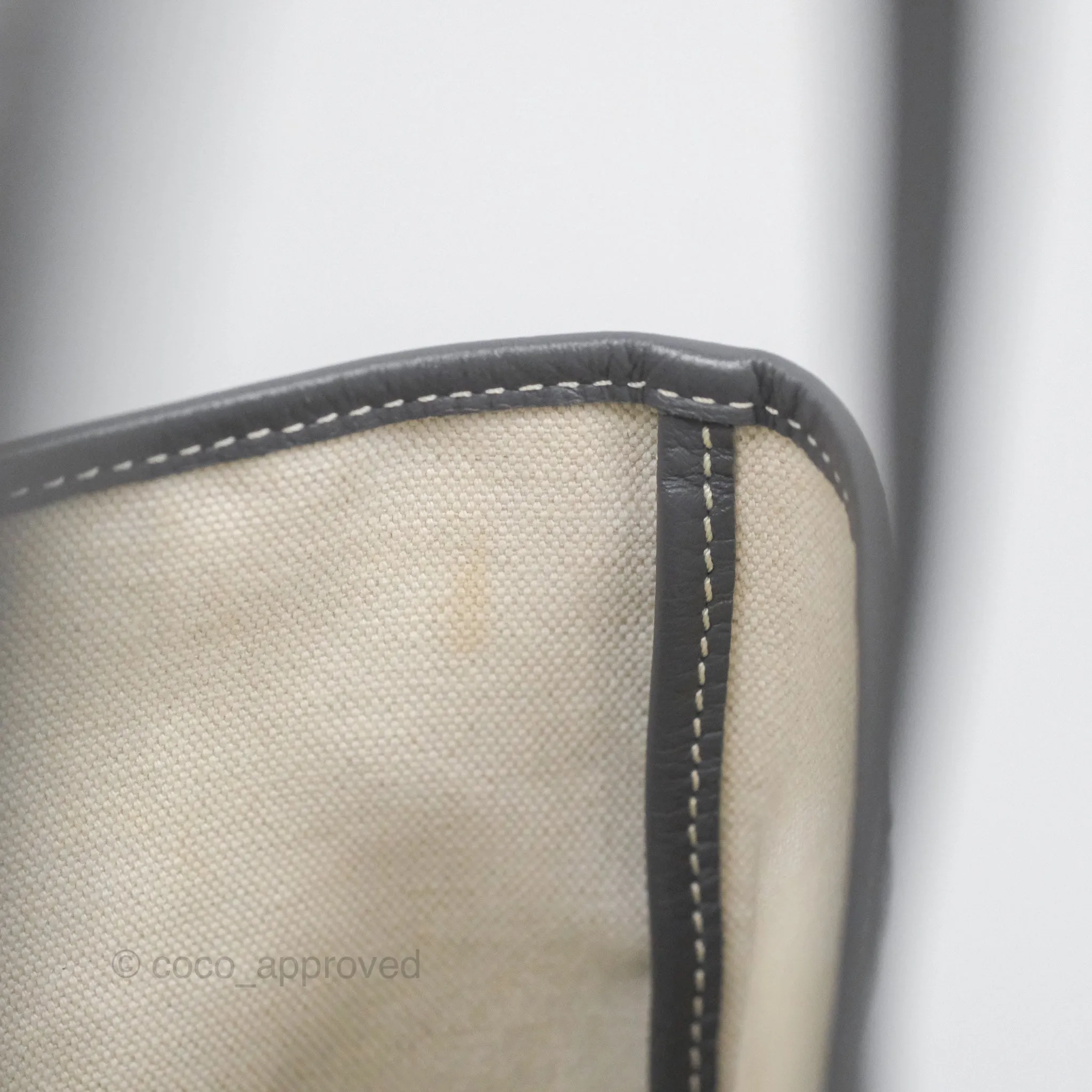 Goyard St Louis Tote PM Grey Canvas