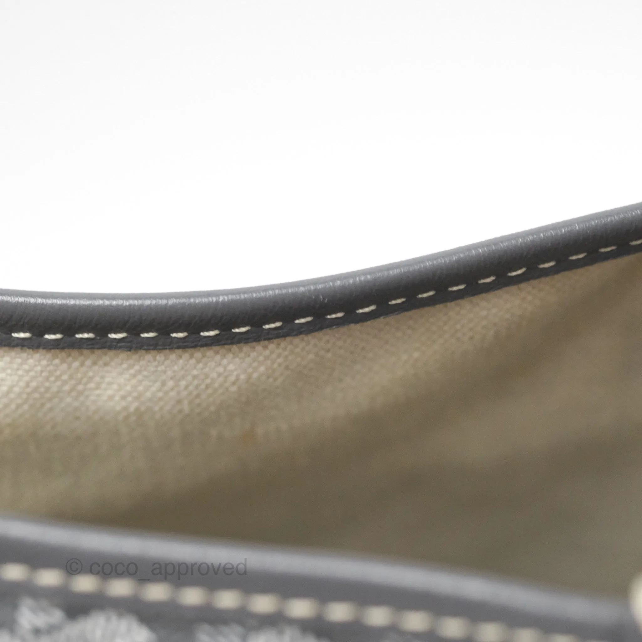 Goyard St Louis Tote PM Grey Canvas
