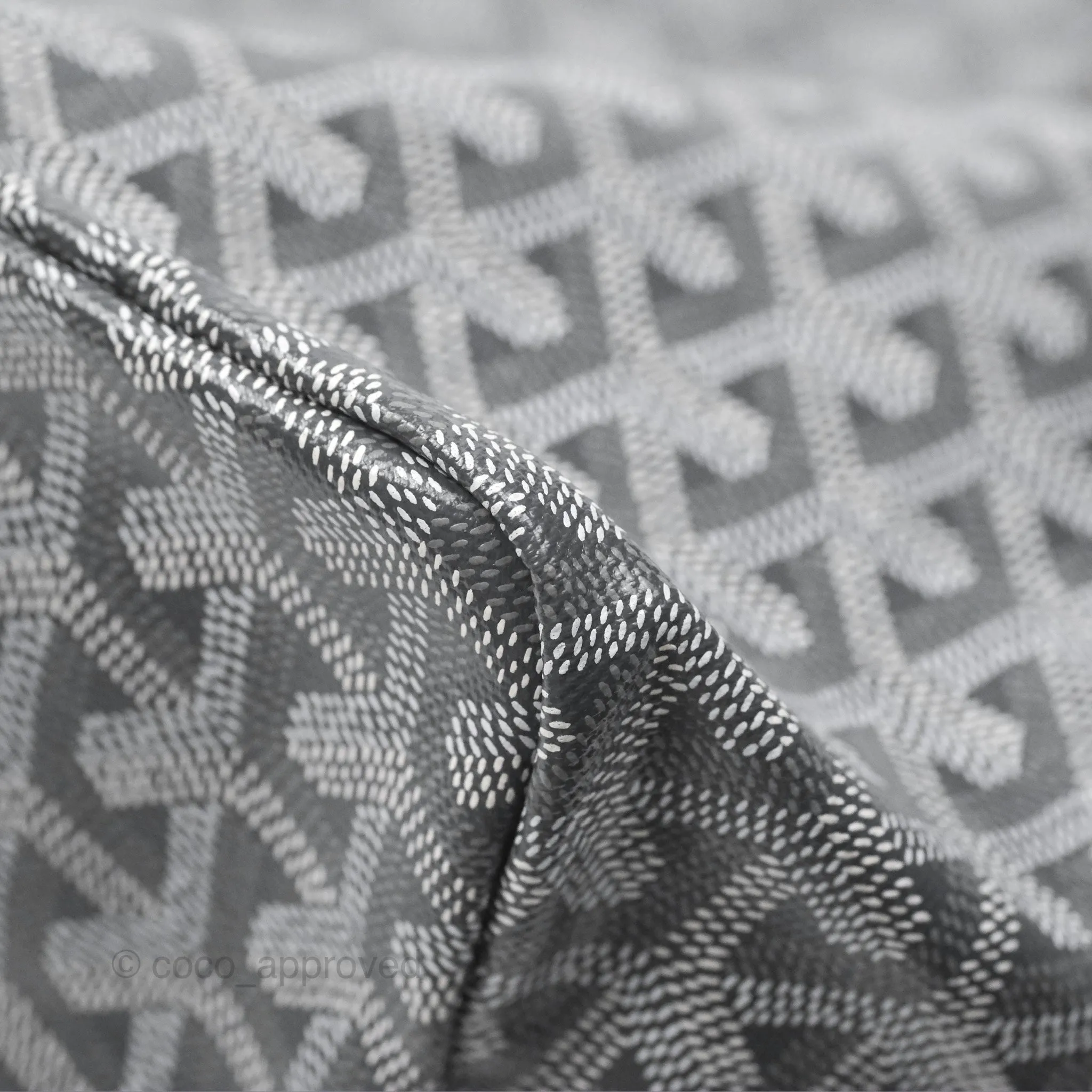 Goyard St Louis Tote PM Grey Canvas
