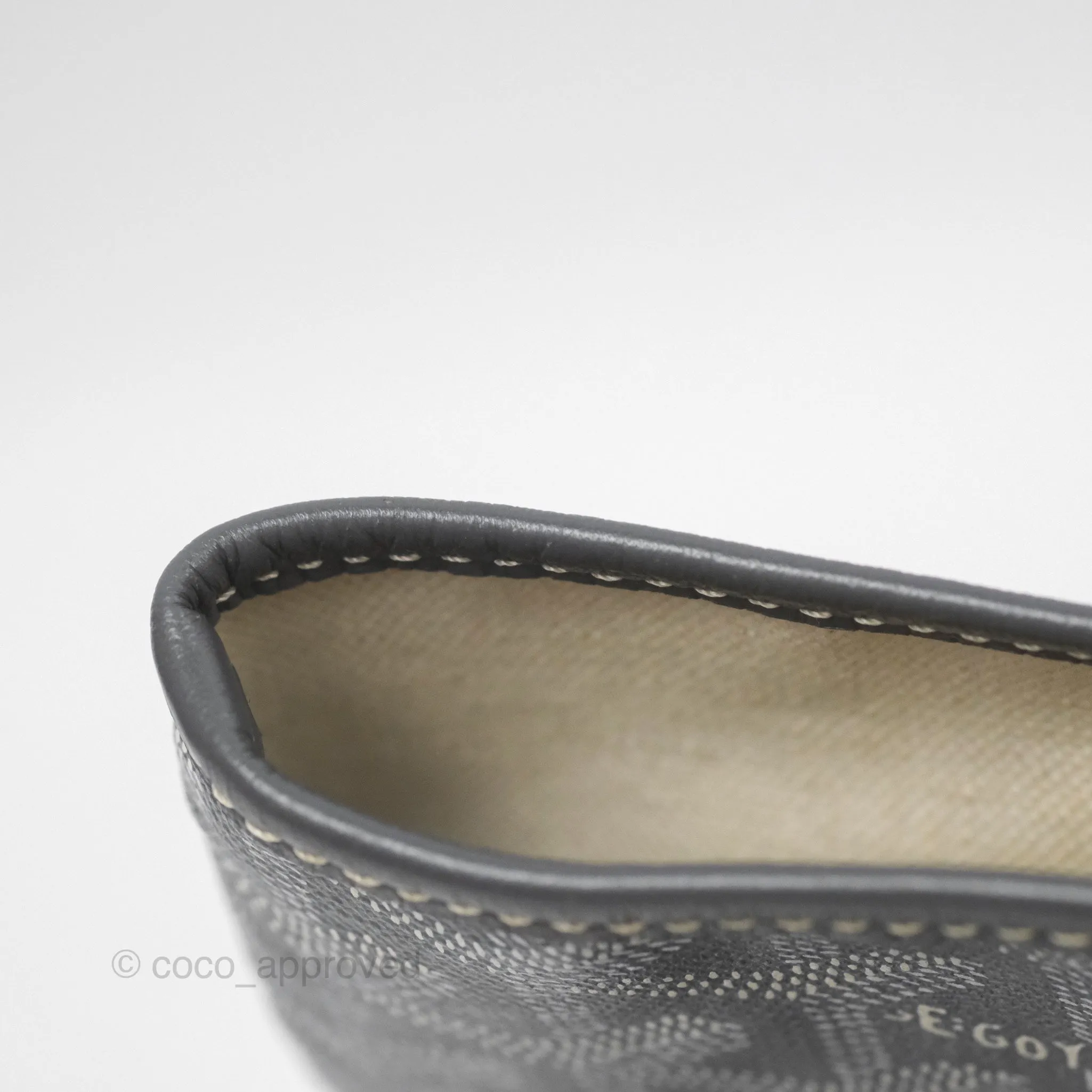 Goyard St Louis Tote PM Grey Canvas