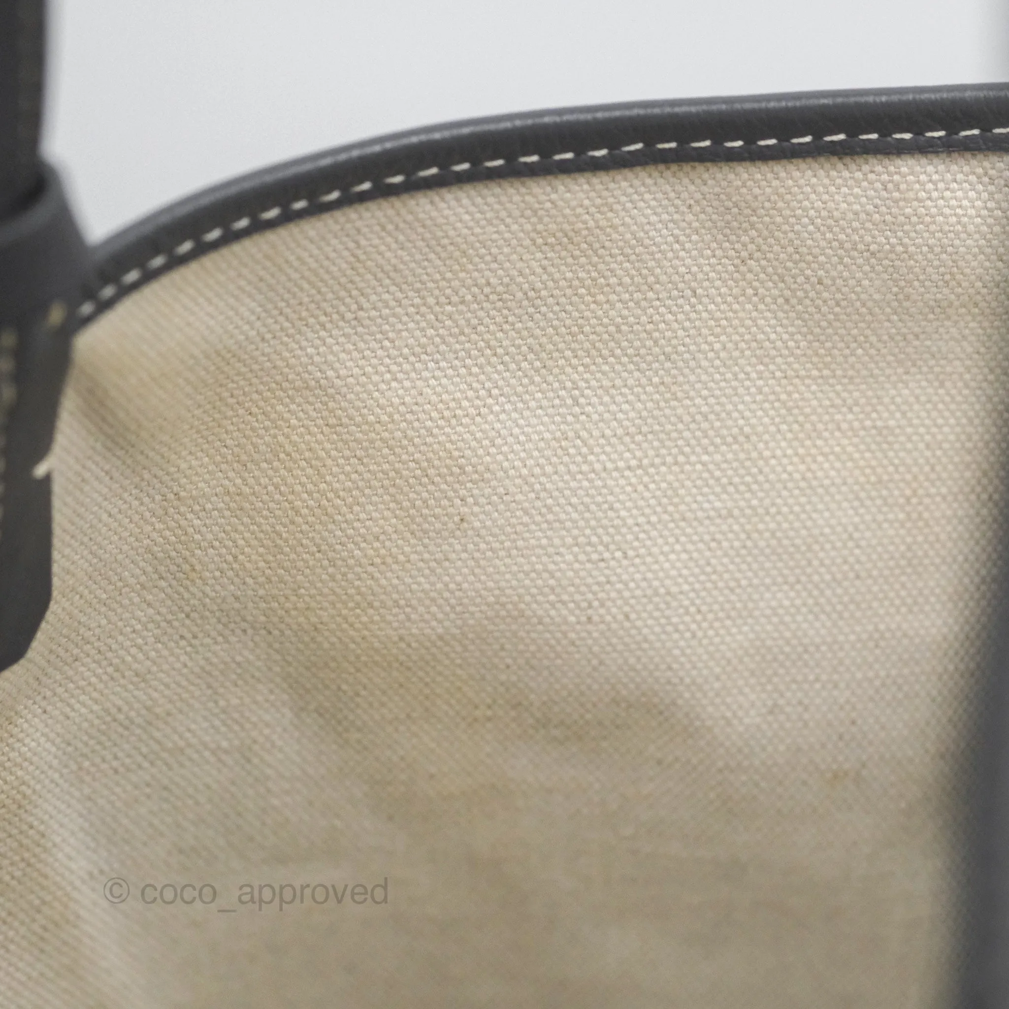 Goyard St Louis Tote PM Grey Canvas