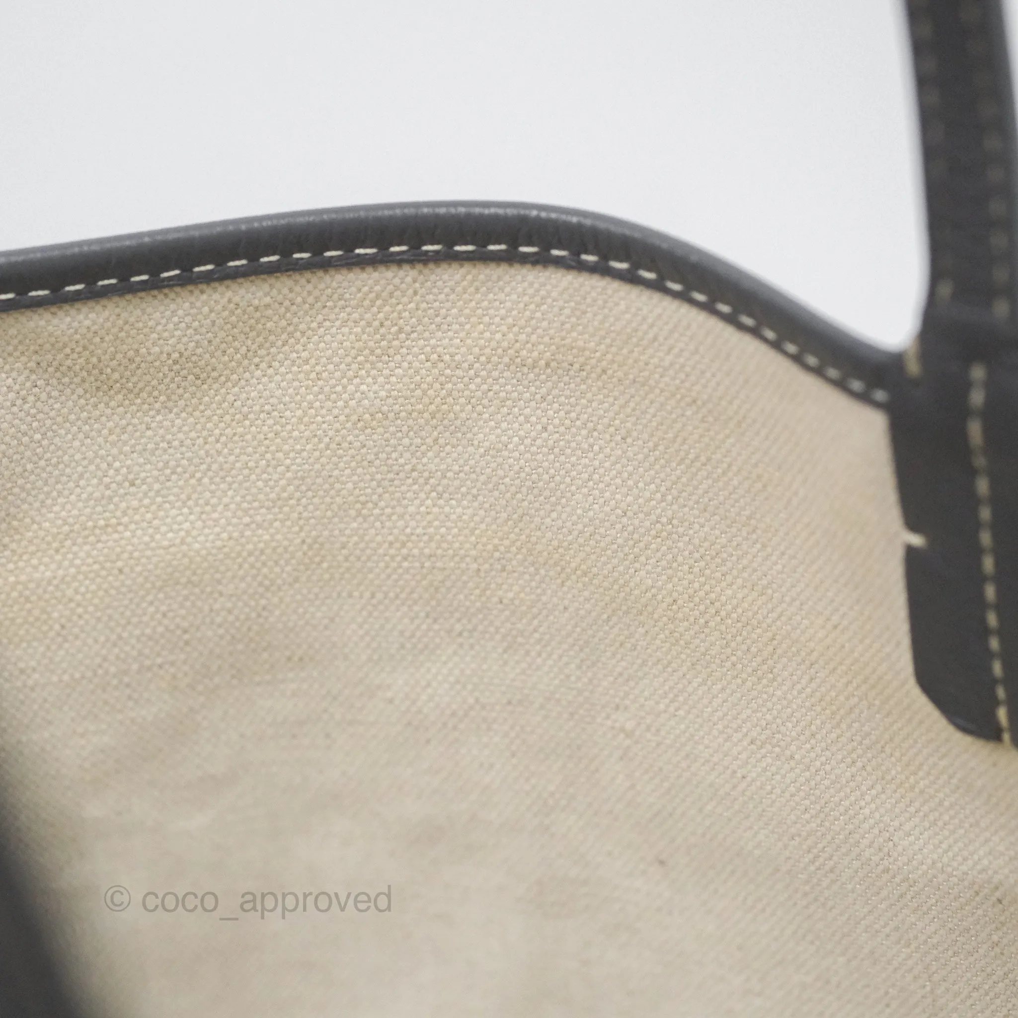 Goyard St Louis Tote PM Grey Canvas
