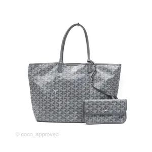 Goyard St Louis Tote PM Grey Canvas