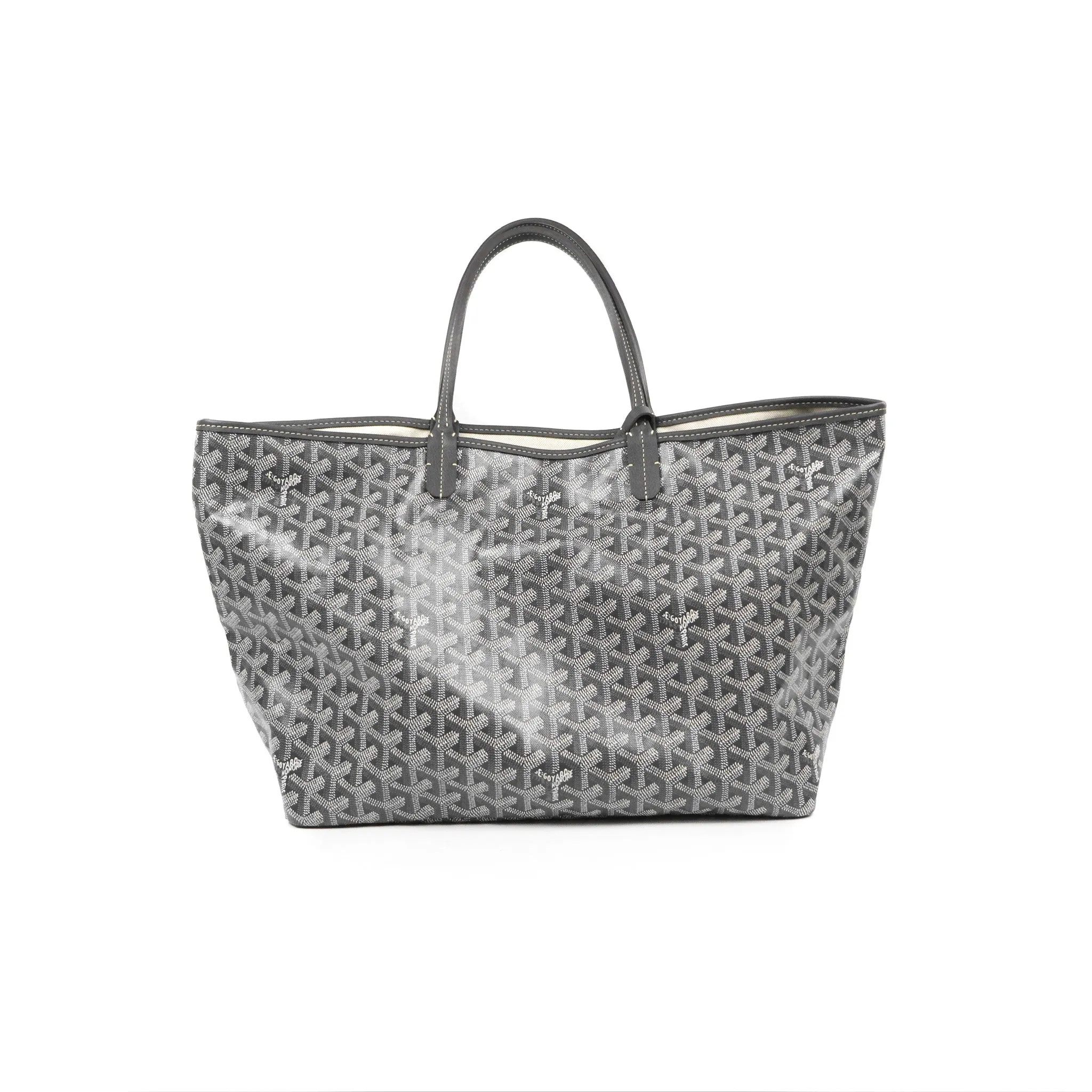 Goyard St Louis Tote PM Grey Goyardine Canvas