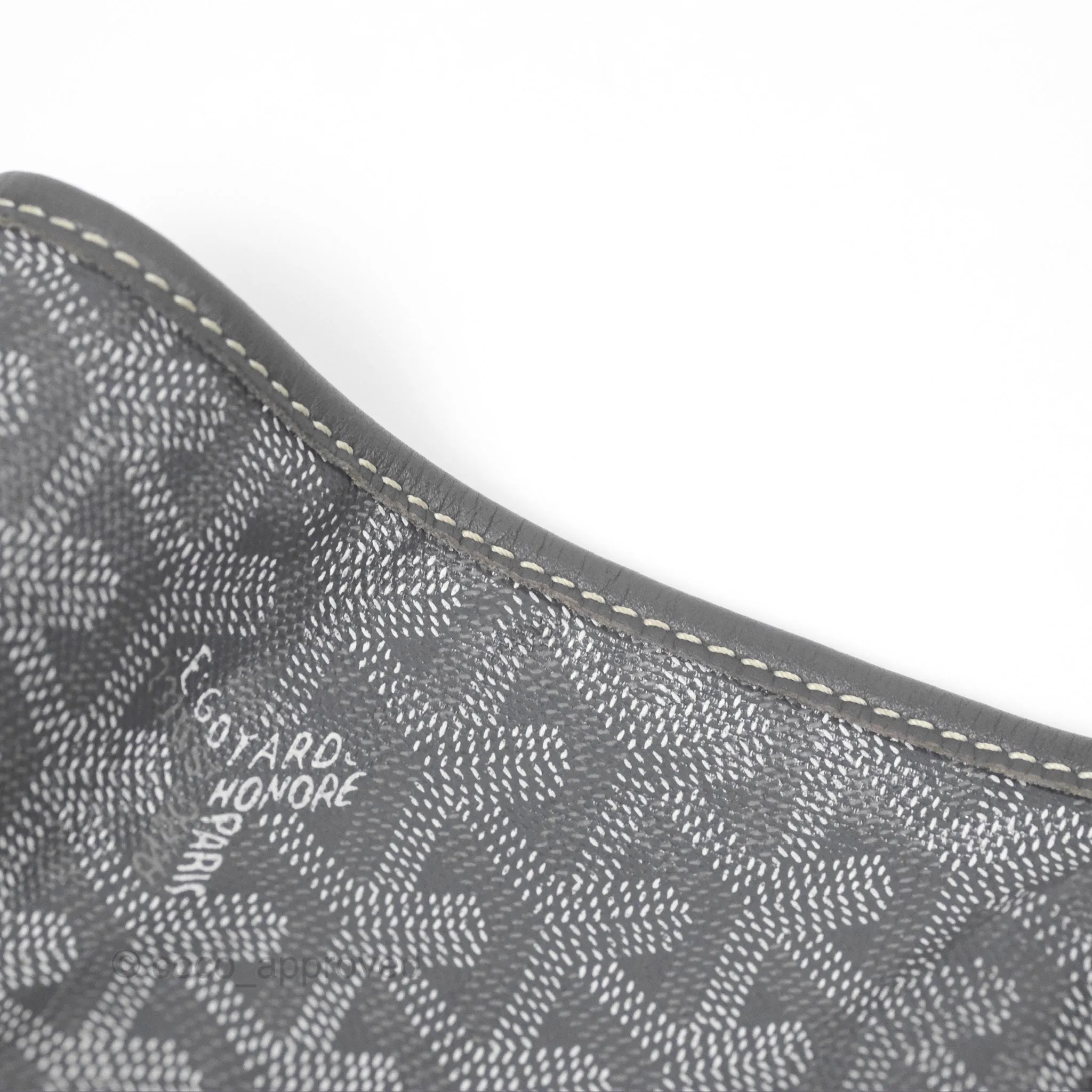 Goyard St Louis Tote PM Grey Goyardine Canvas