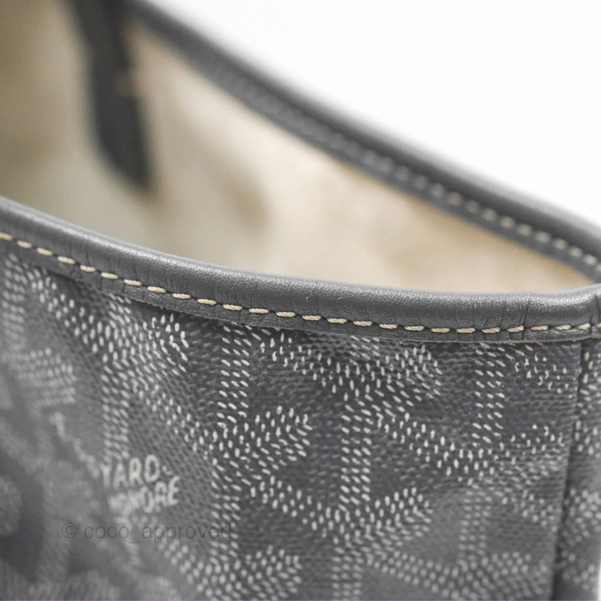 Goyard St Louis Tote PM Grey Goyardine Canvas