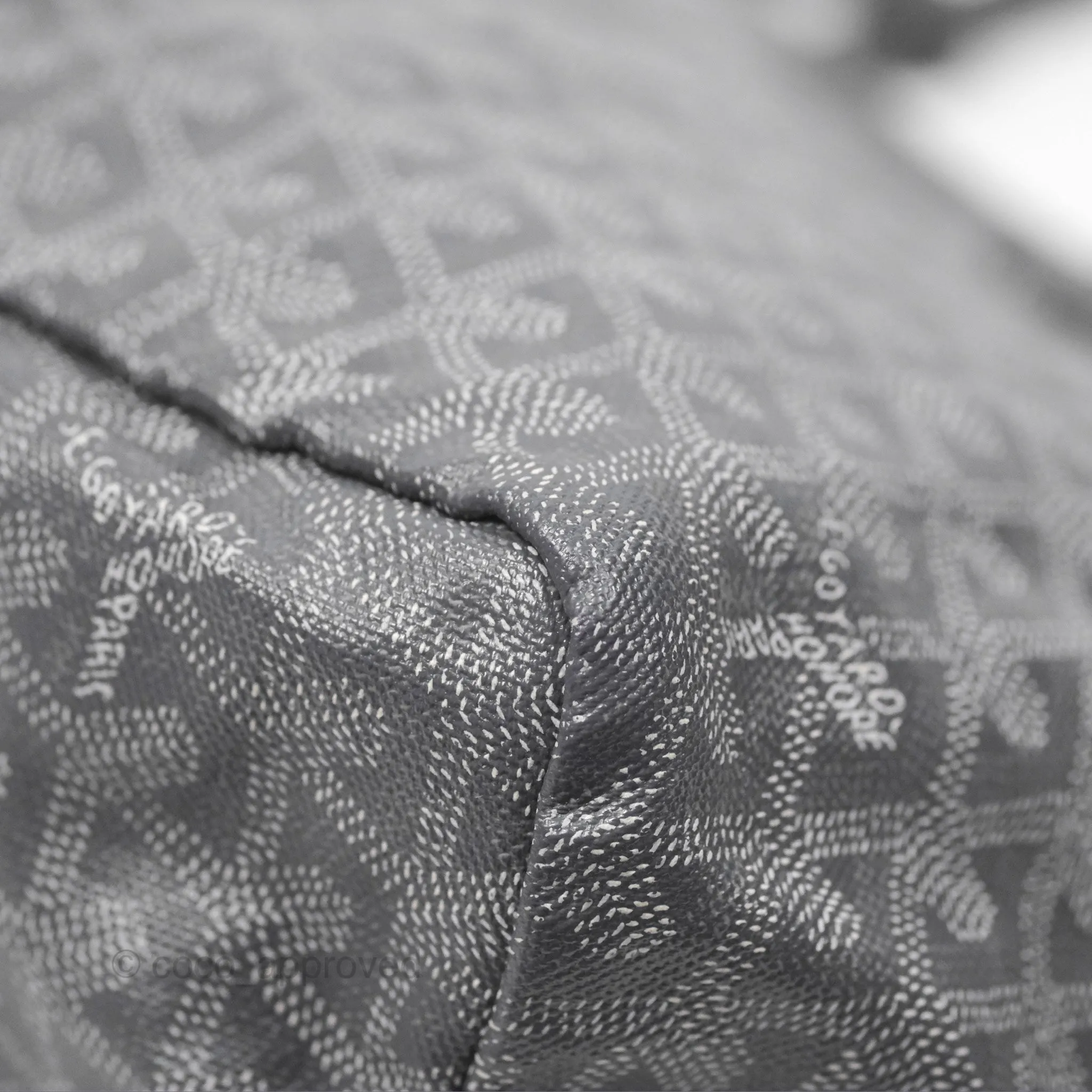 Goyard St Louis Tote PM Grey Goyardine Canvas
