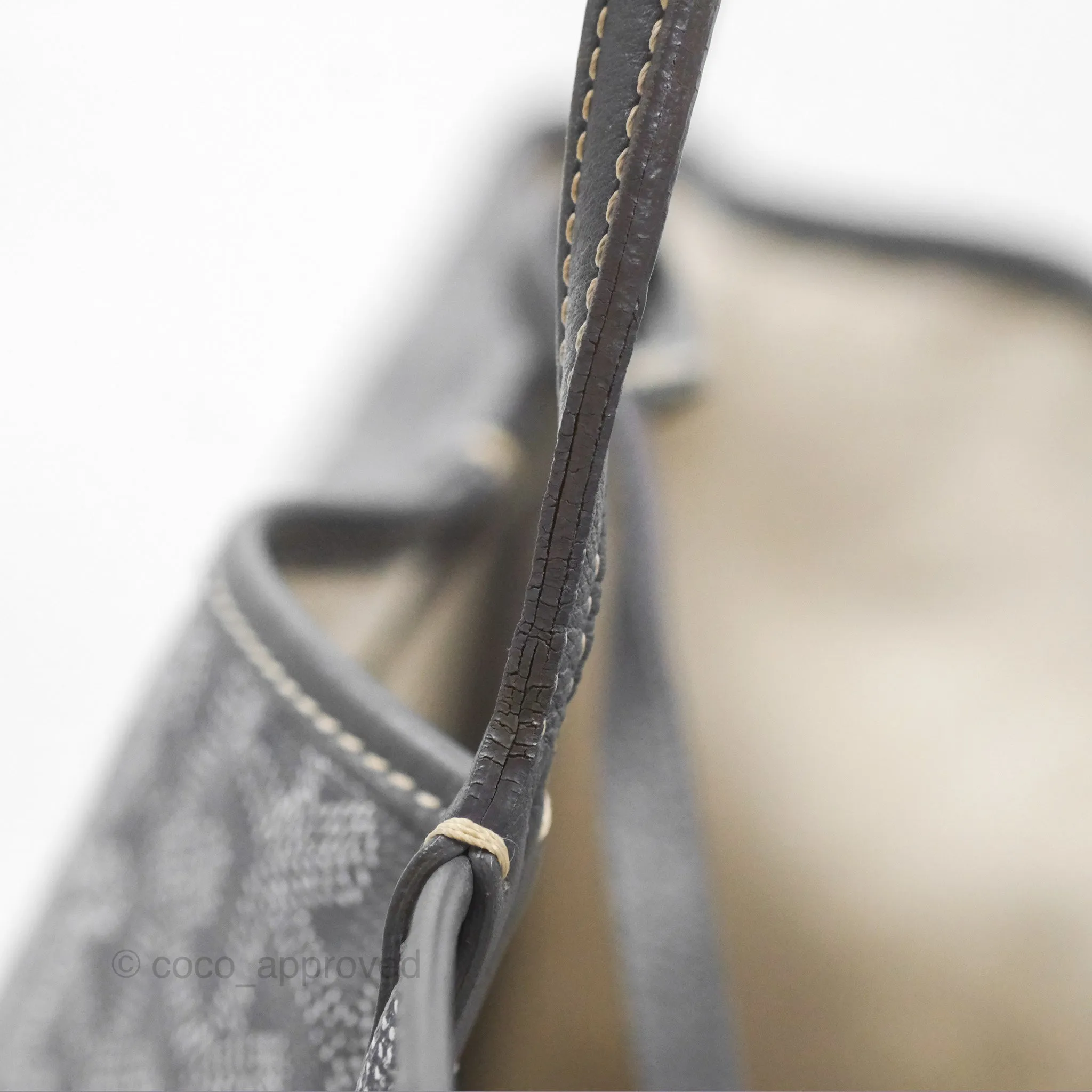 Goyard St Louis Tote PM Grey Goyardine Canvas