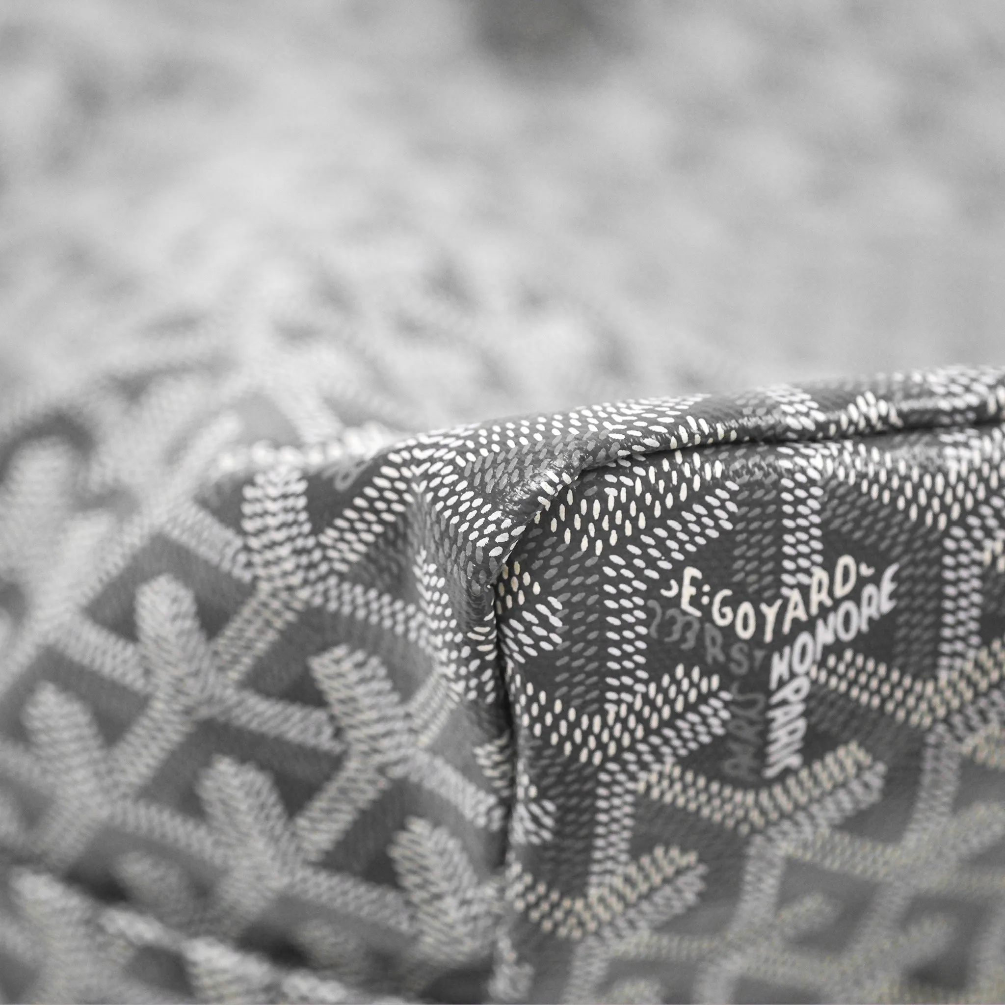 Goyard St Louis Tote PM Grey Goyardine Canvas