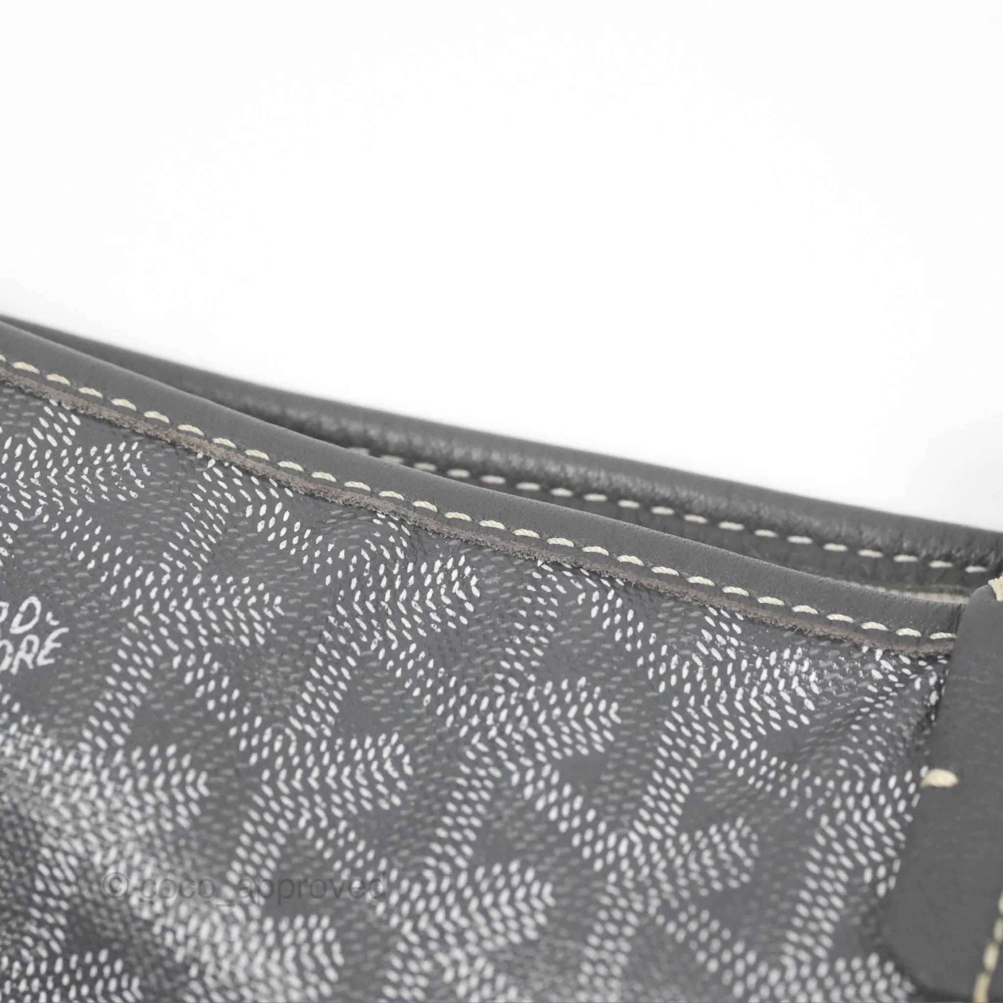 Goyard St Louis Tote PM Grey Goyardine Canvas