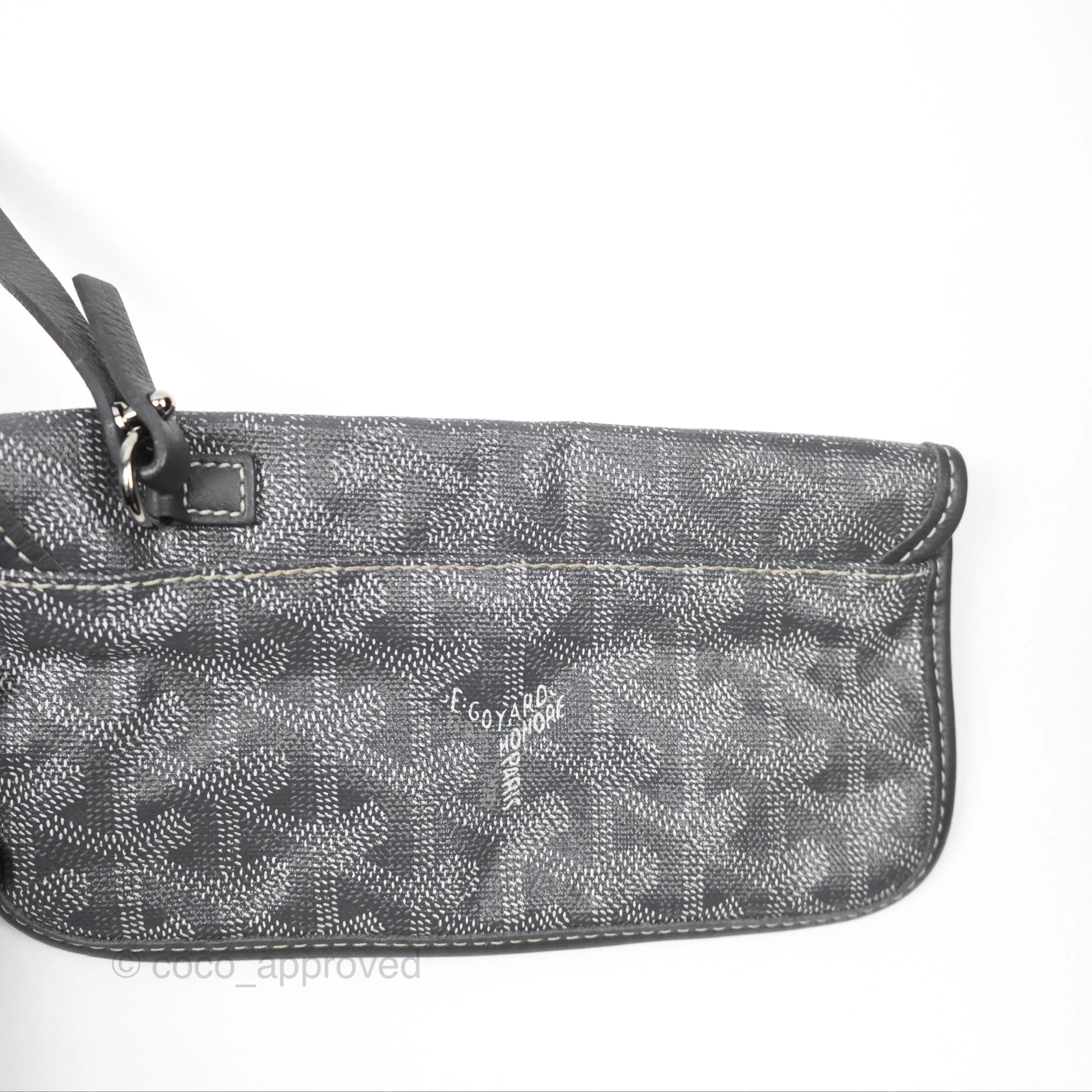 Goyard St Louis Tote PM Grey Goyardine Canvas