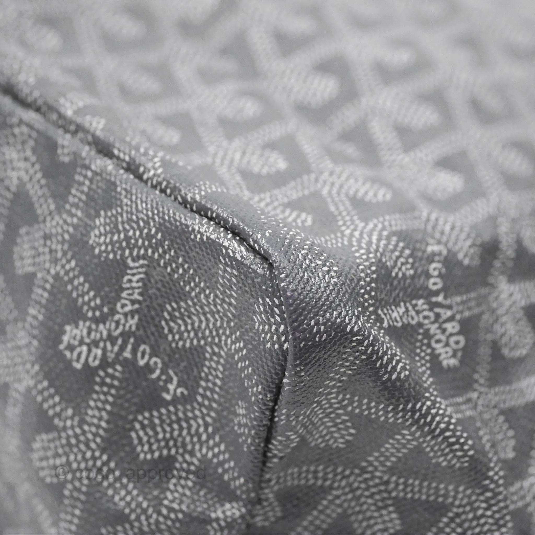 Goyard St Louis Tote PM Grey Goyardine Canvas