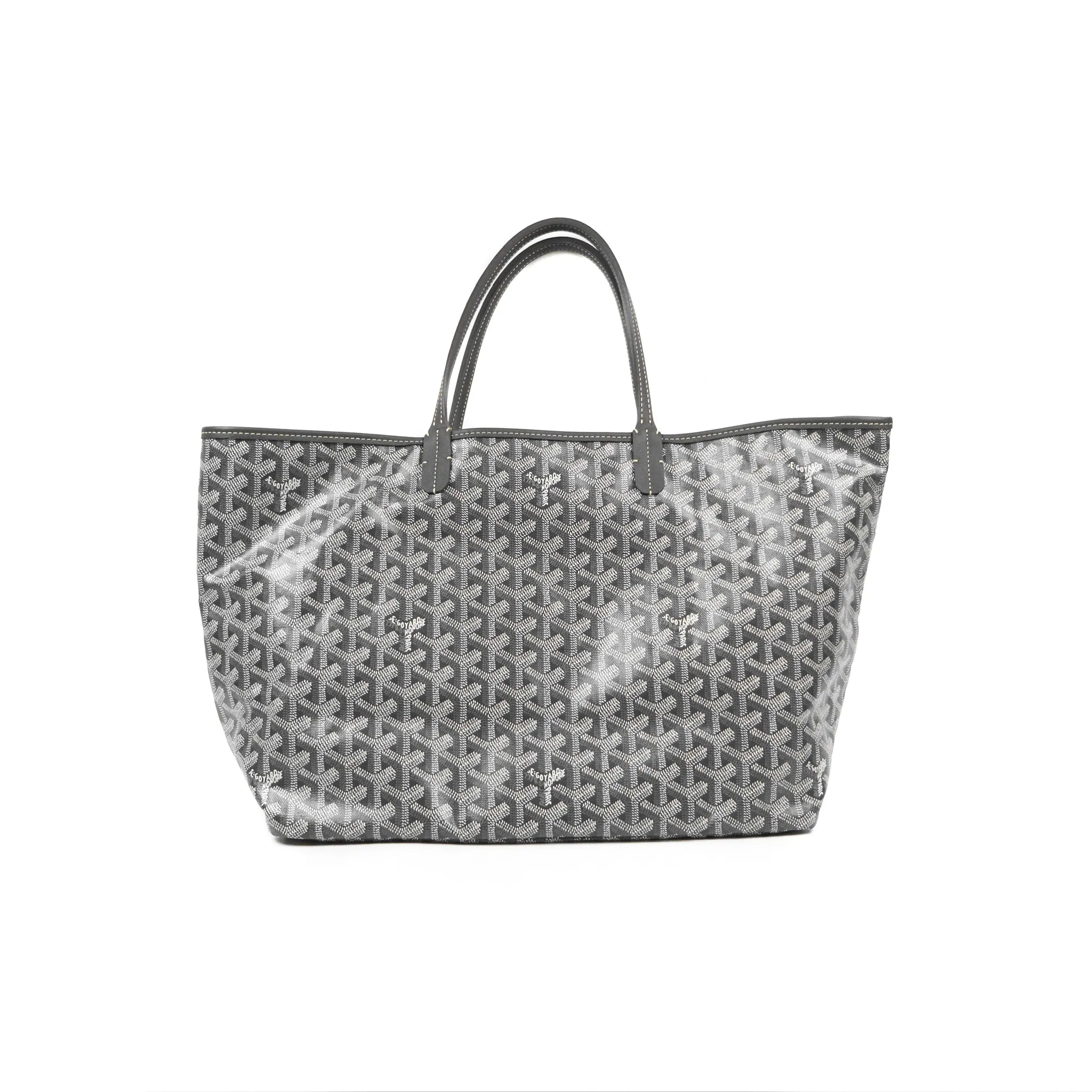 Goyard St Louis Tote PM Grey Goyardine Canvas