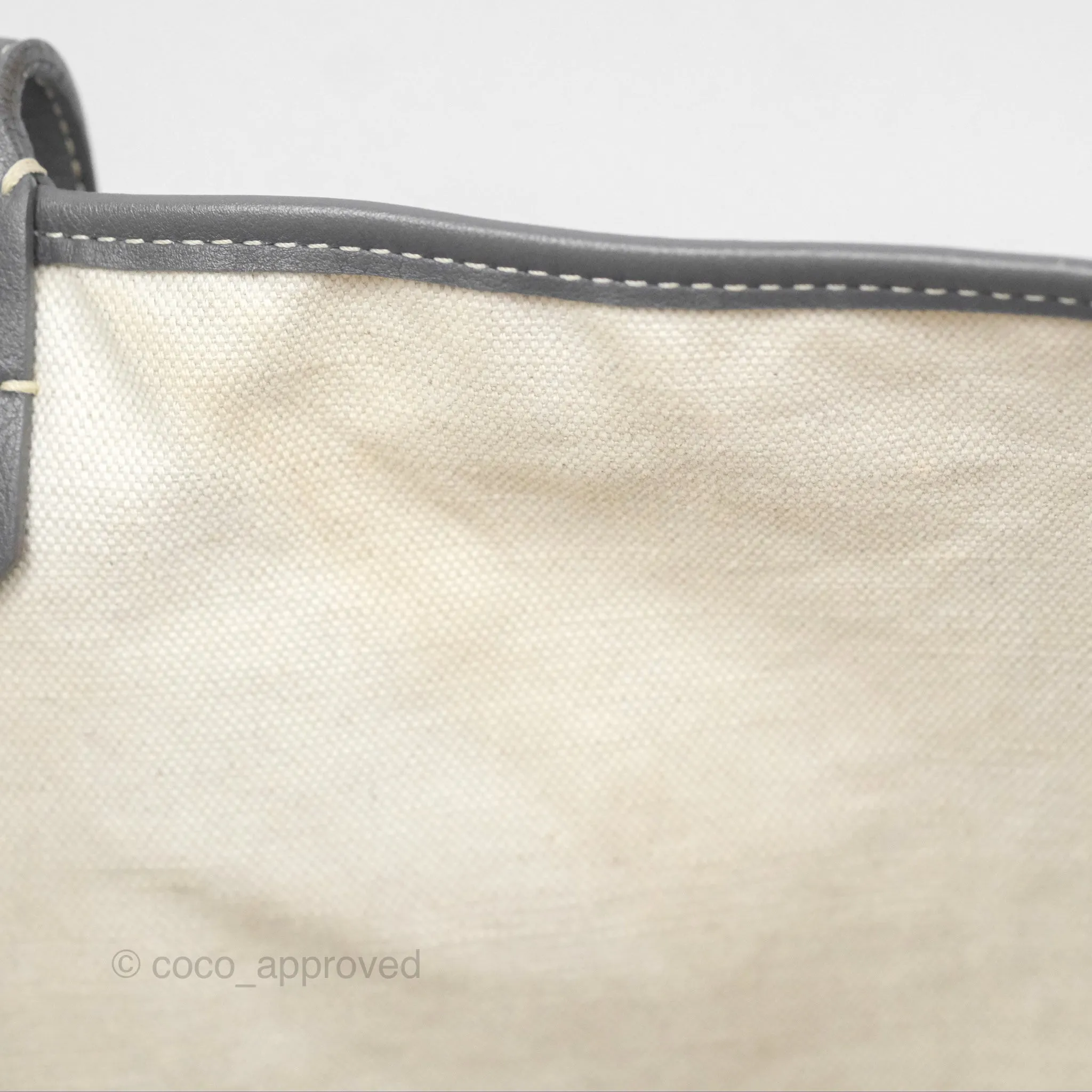 Goyard St Louis Tote PM Grey Goyardine Canvas