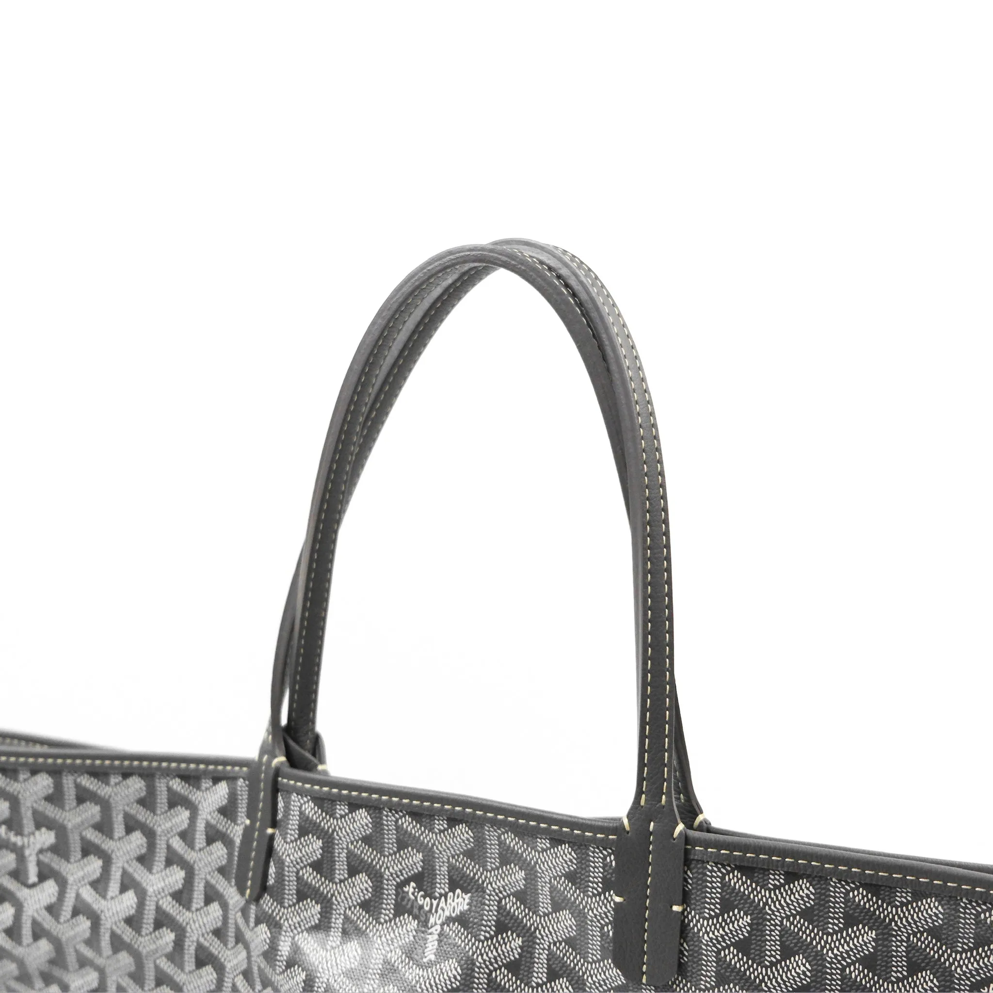 Goyard St Louis Tote PM Grey Goyardine Canvas