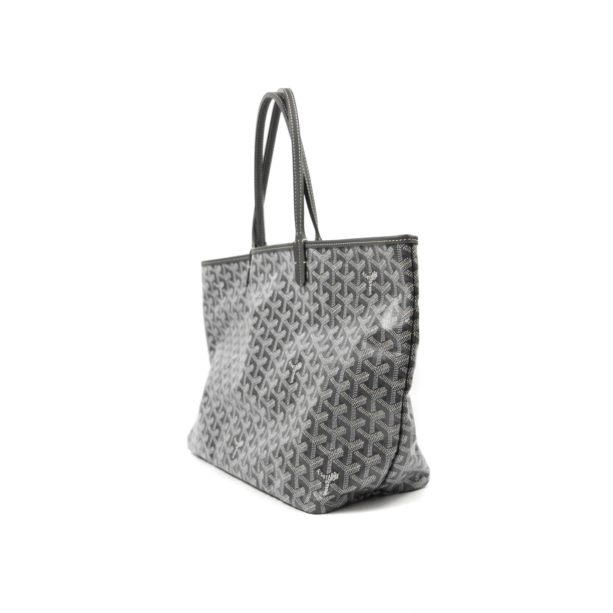 Goyard St Louis Tote PM Grey Goyardine Canvas