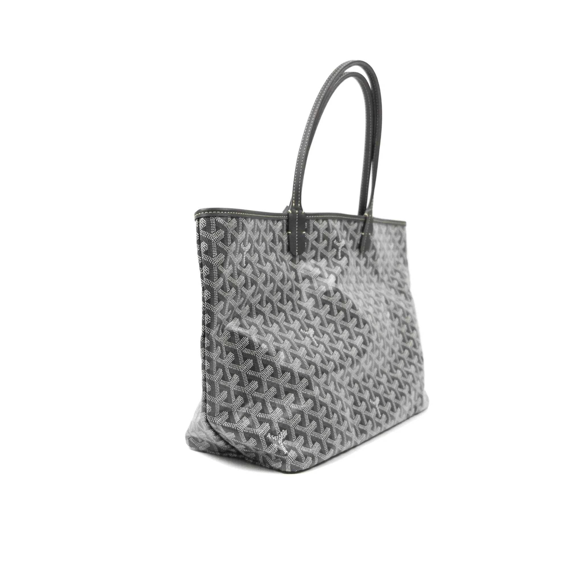 Goyard St Louis Tote PM Grey Goyardine Canvas