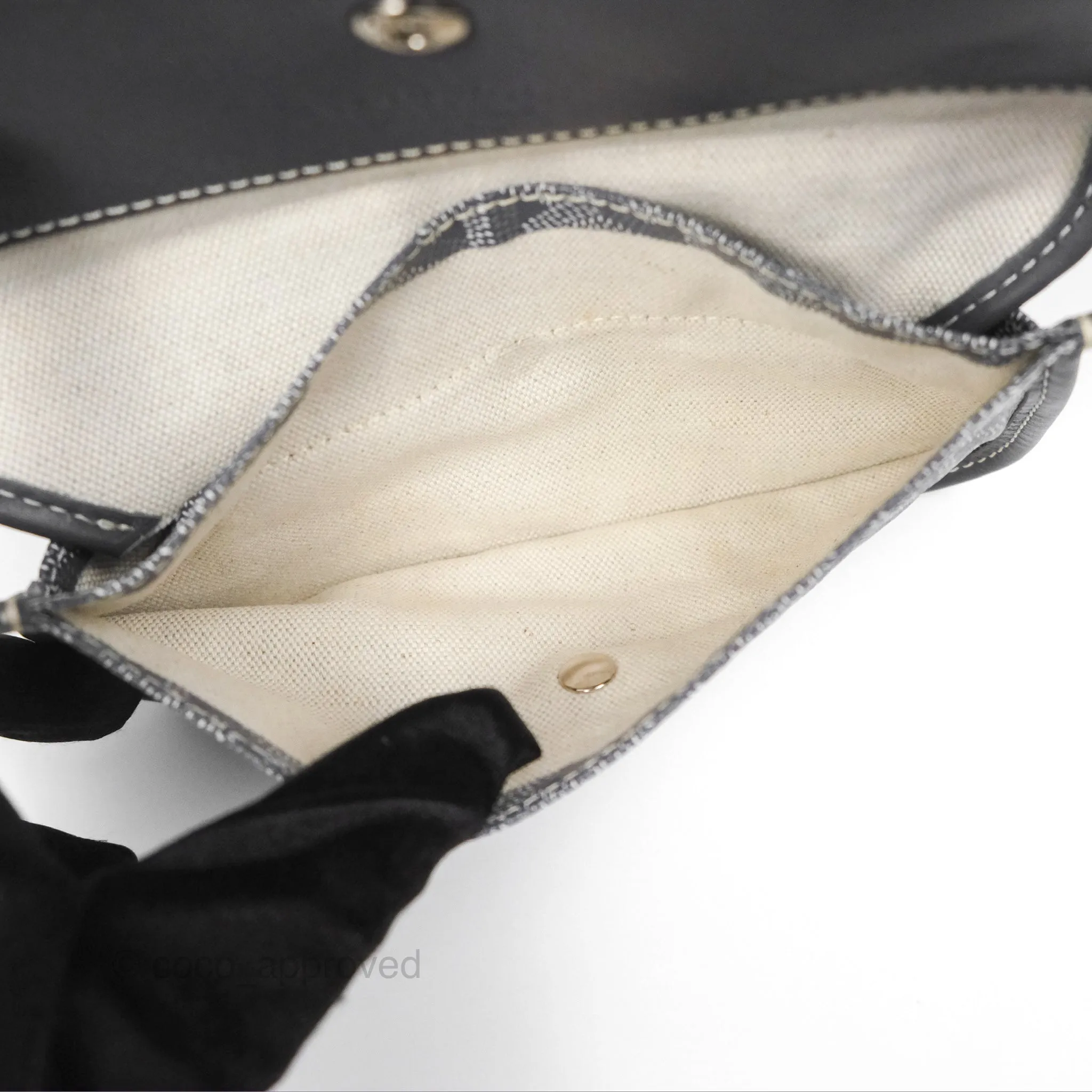 Goyard St Louis Tote PM Grey Goyardine Canvas
