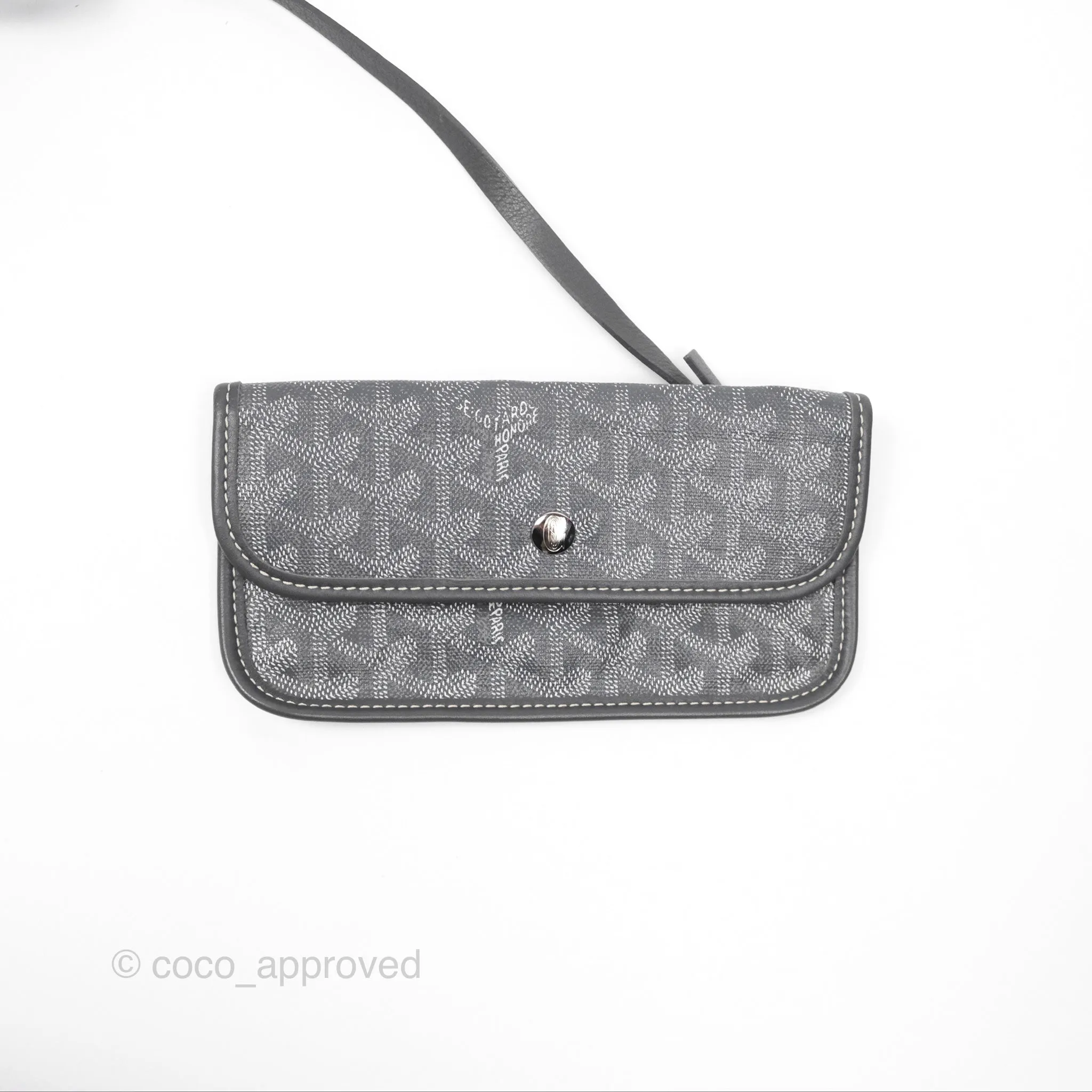 Goyard St Louis Tote PM Grey Goyardine Canvas