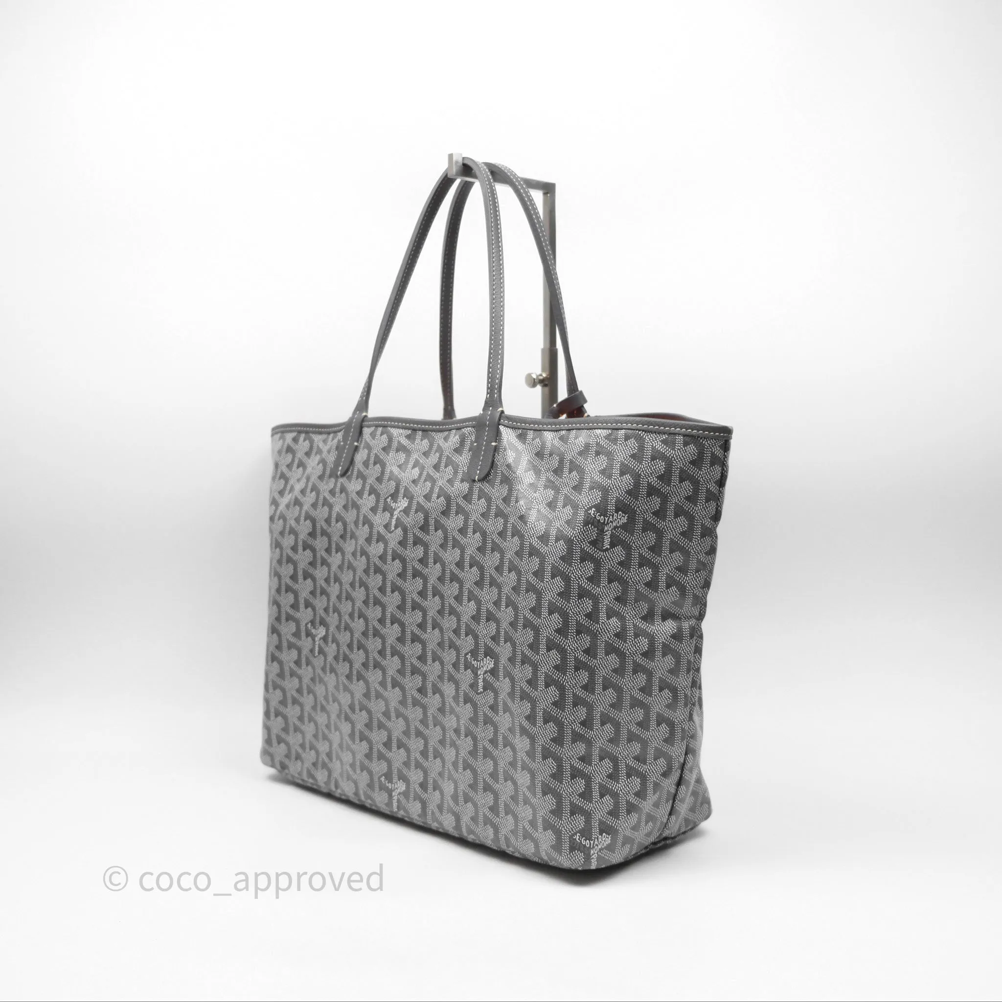 Goyard St Louis Tote PM Grey