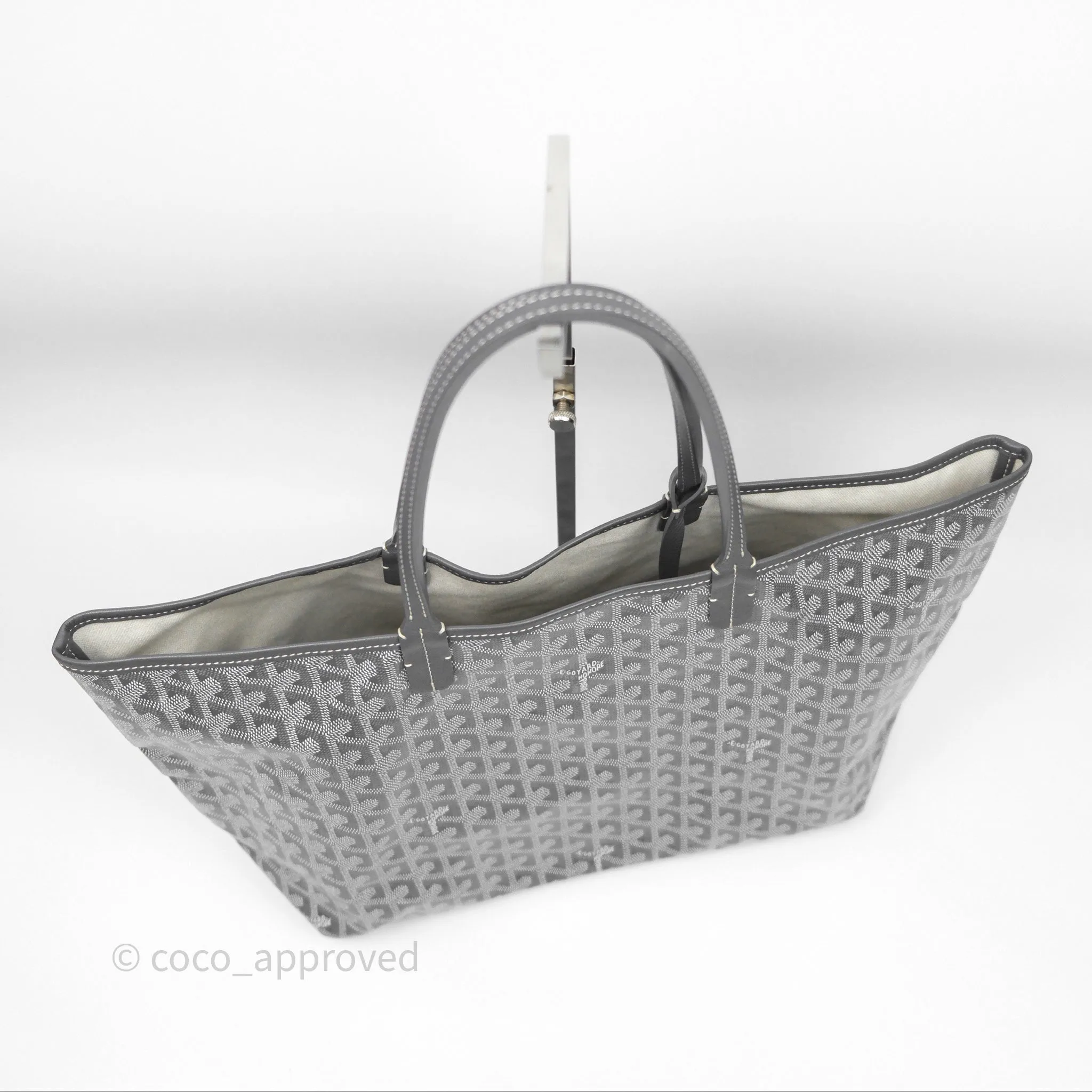 Goyard St Louis Tote PM Grey