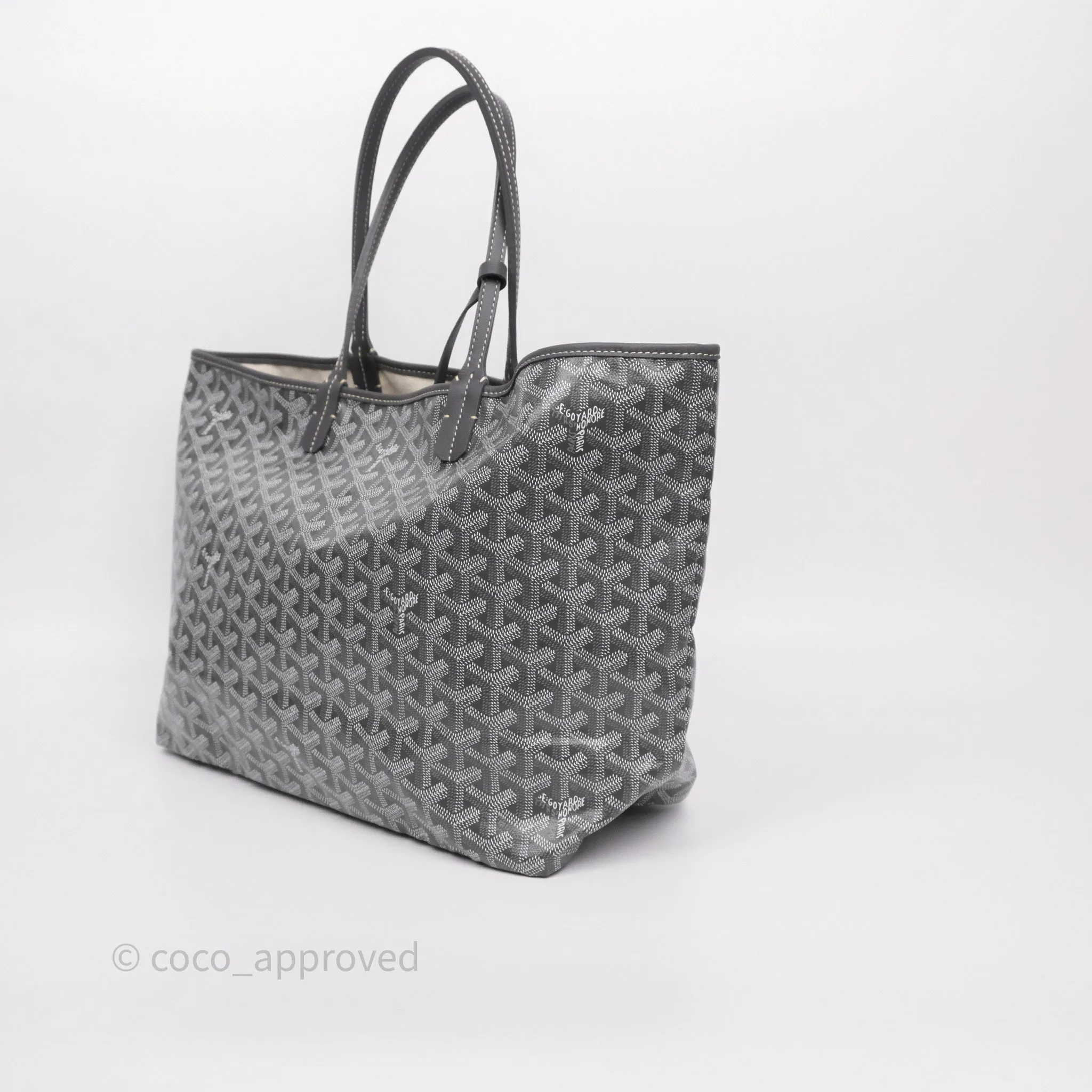 Goyard St Louis Tote PM Grey