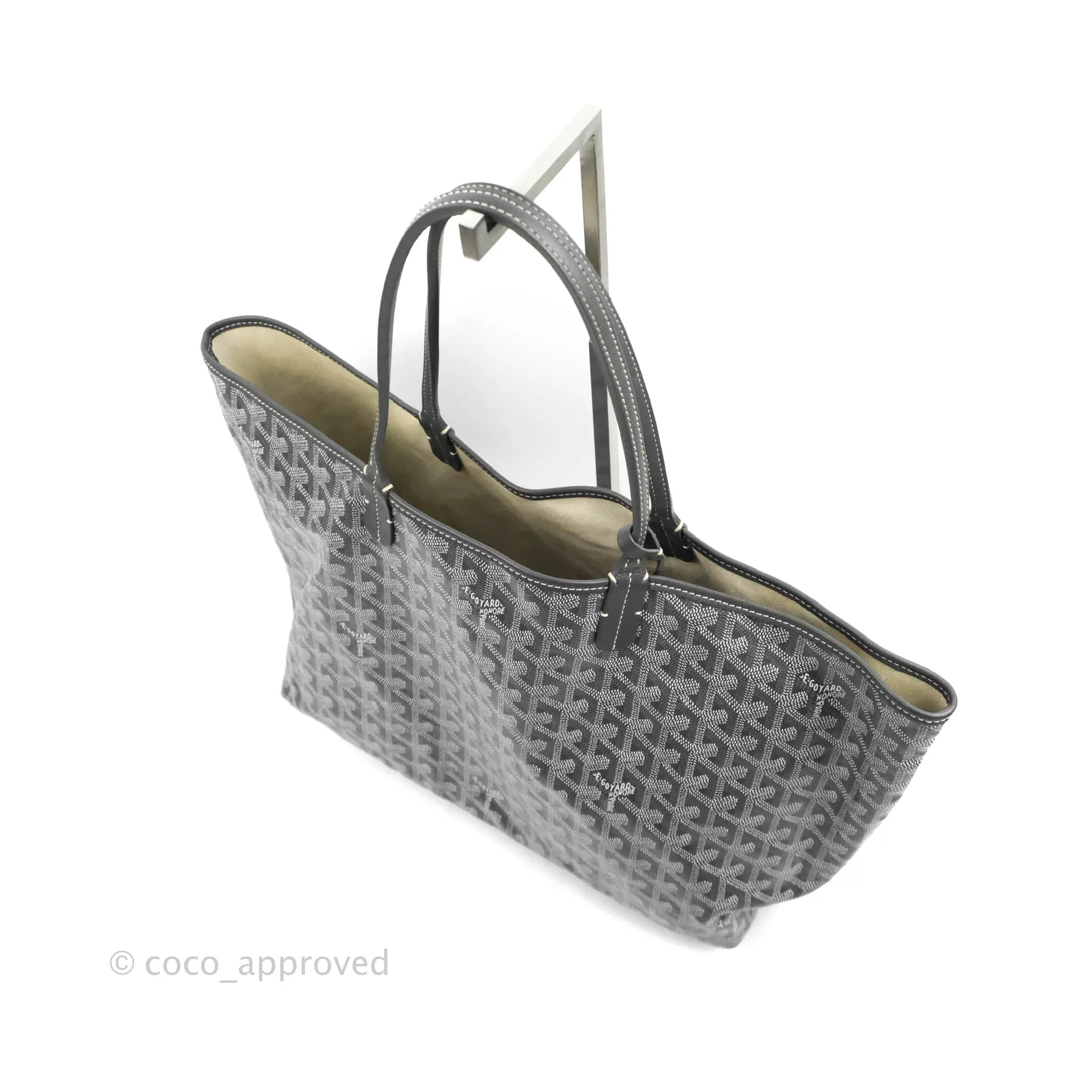 Goyard St Louis Tote PM Grey