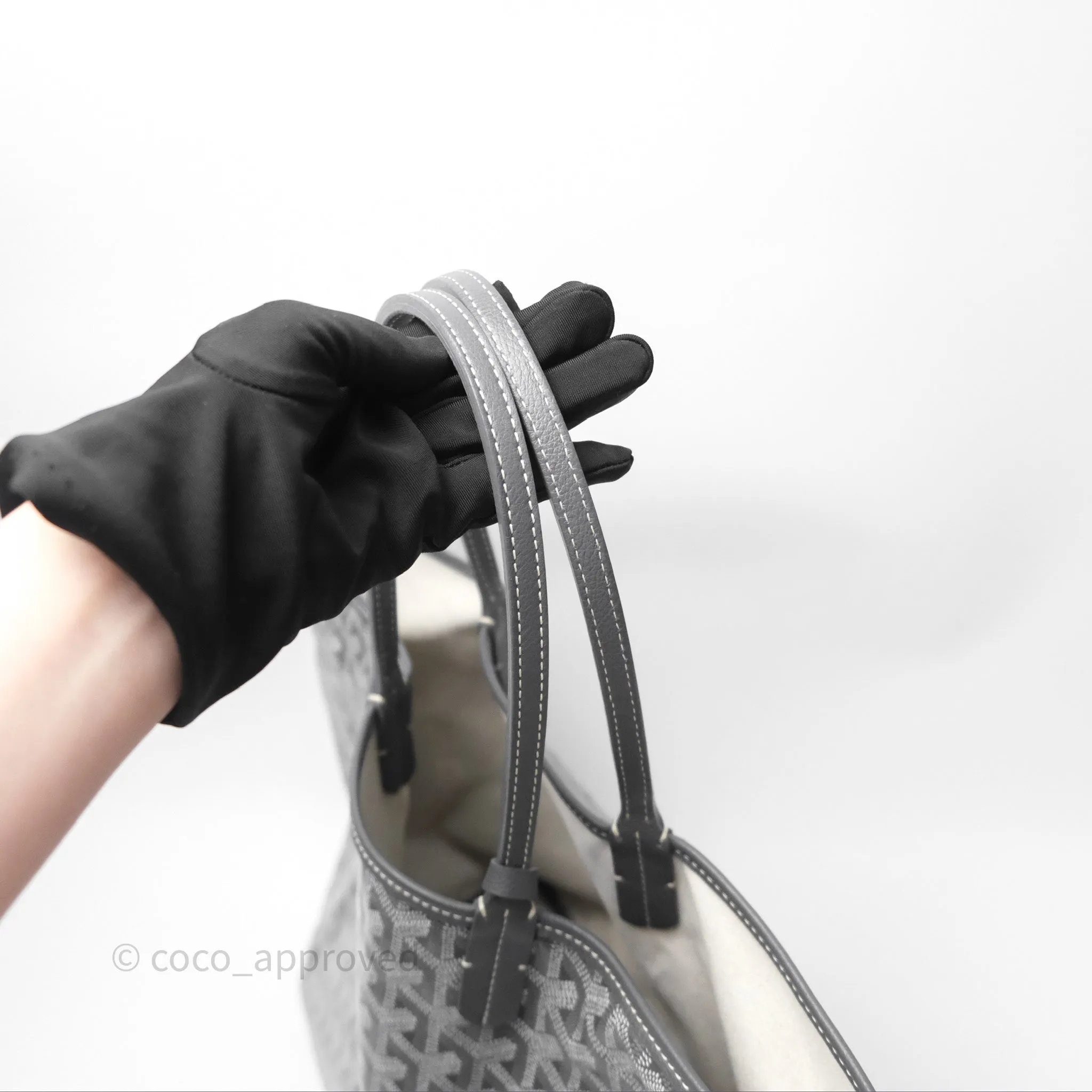 Goyard St Louis Tote PM Grey