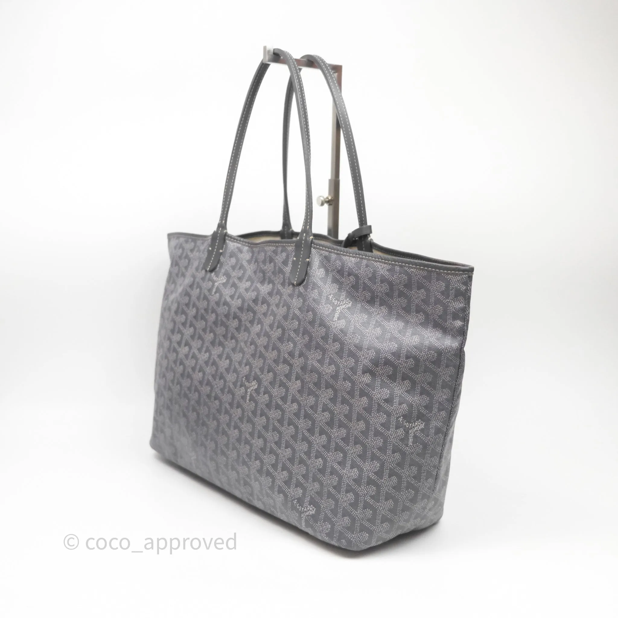 Goyard St Louis Tote PM Grey