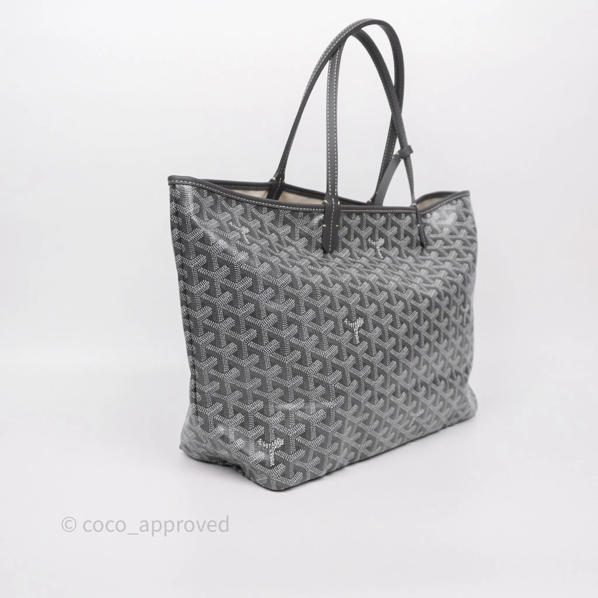 Goyard St Louis Tote PM Grey